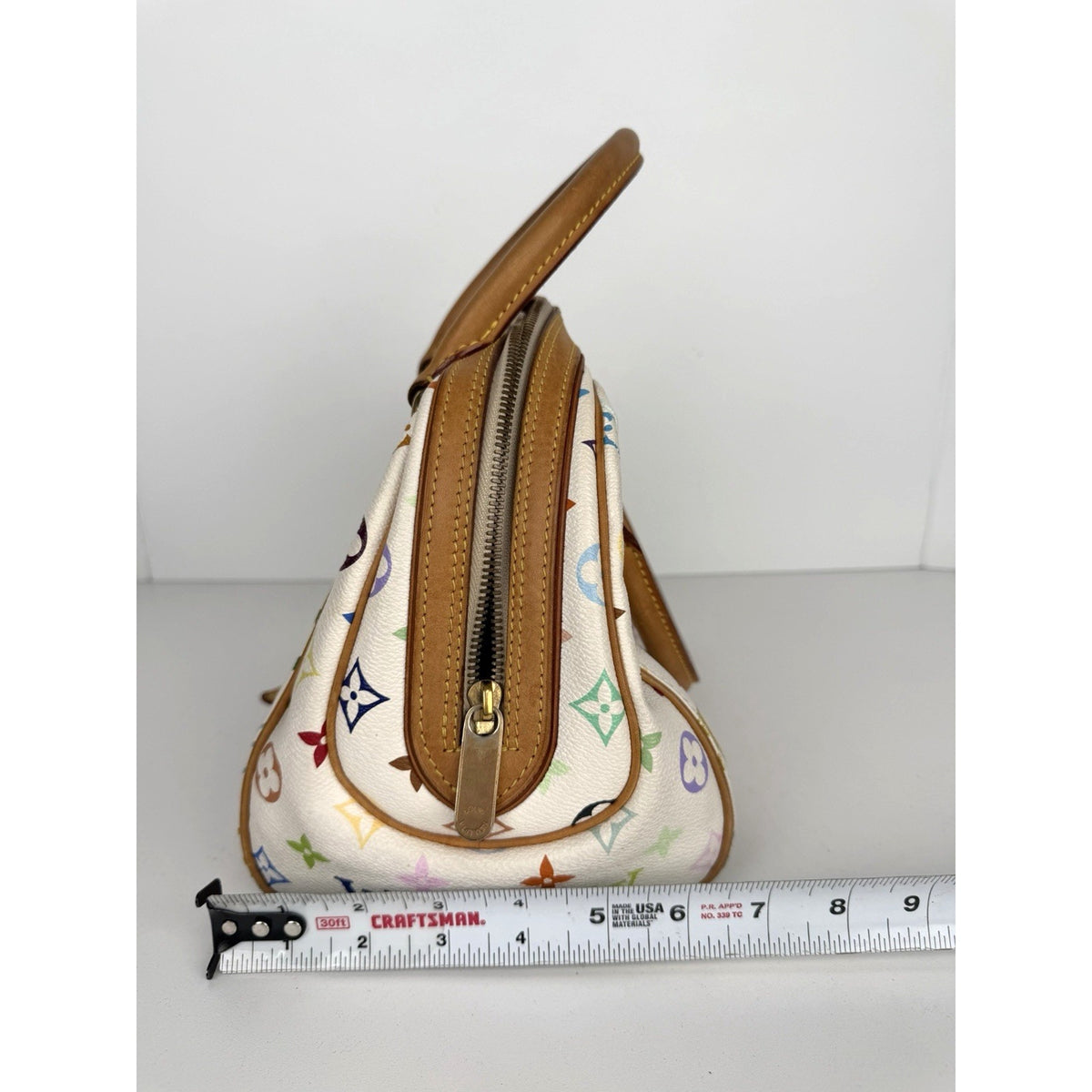 Louis Vuitton Priscilla Satchel Bag in Multicolore Monogram Coated Canvas 2008 S