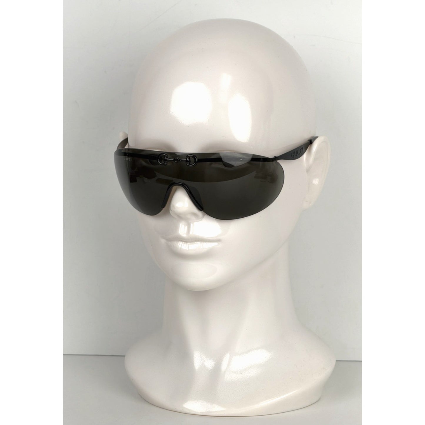 Gucci GG1656S 001 Sunglasses in Black Metal Frame and Grey Tinted Lenses
