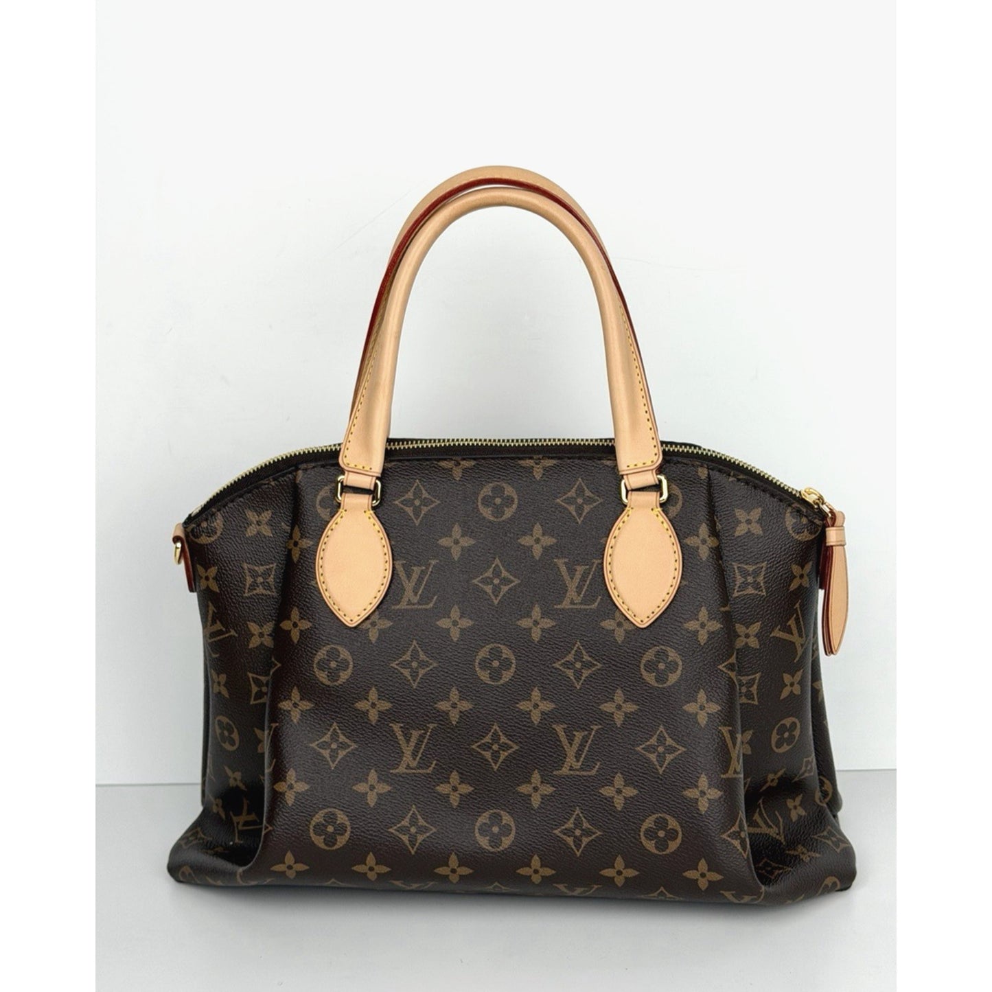 Louis Vuitton Rivoli MM Satchel Bag in Brown Monogram Coated Canvas NFC C5