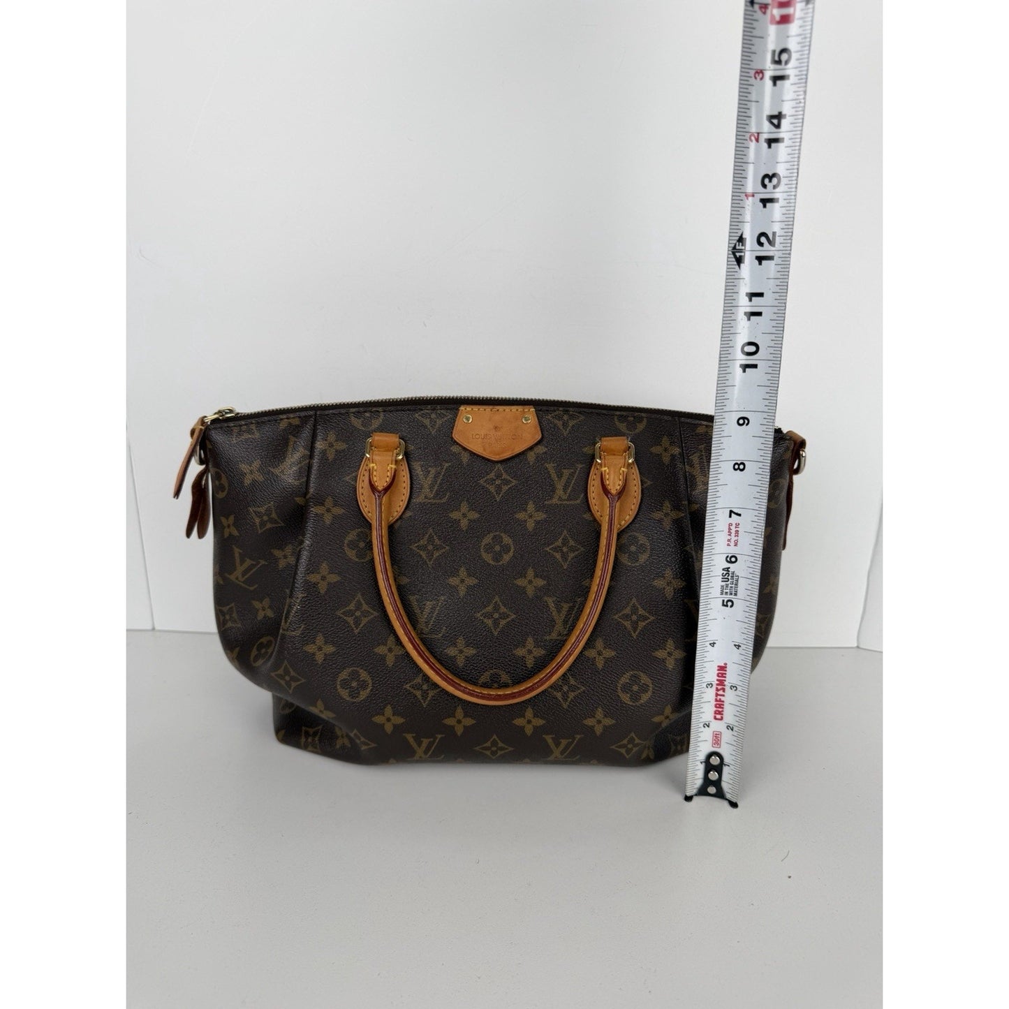 Louis Vuitton Turenne PM Bag in Brown LV Monogram Coated Canvas 2015 S