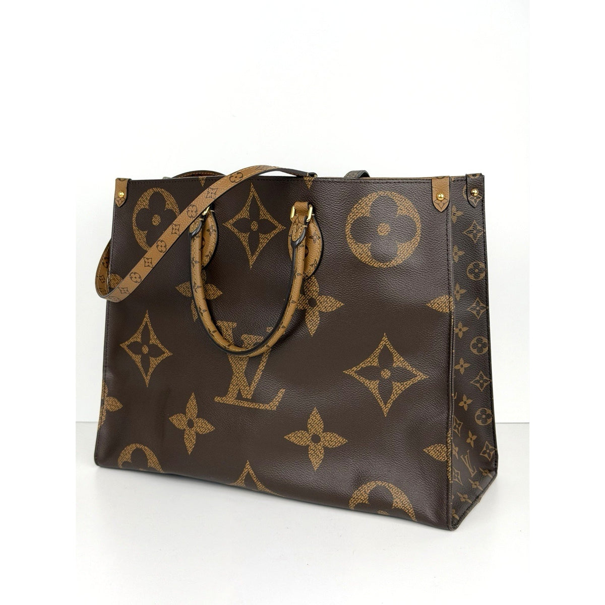 Louis Vuitton OnTheGo GM Tote Bag Brown Reverse Monogram Coated Canvas 2020 R-1