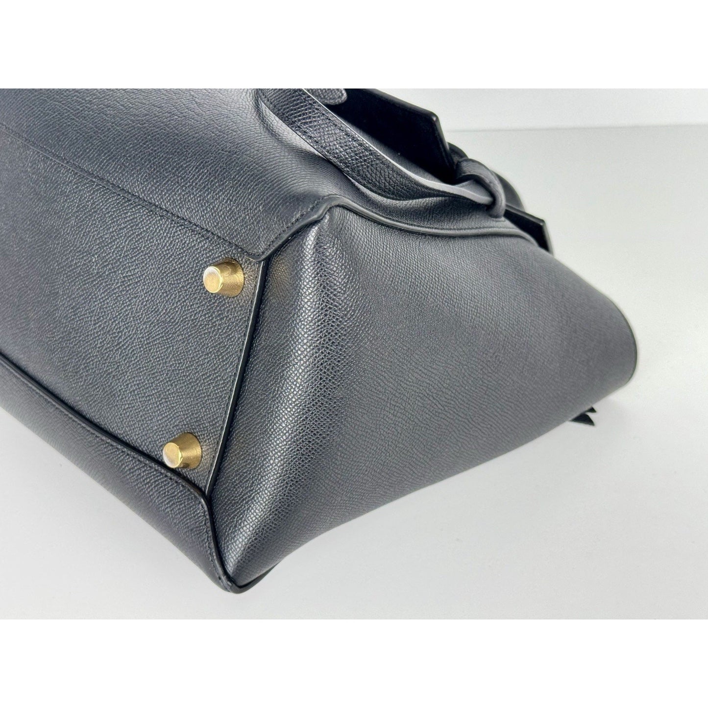 Celine Belt Bag in Black Grained Leather D-6