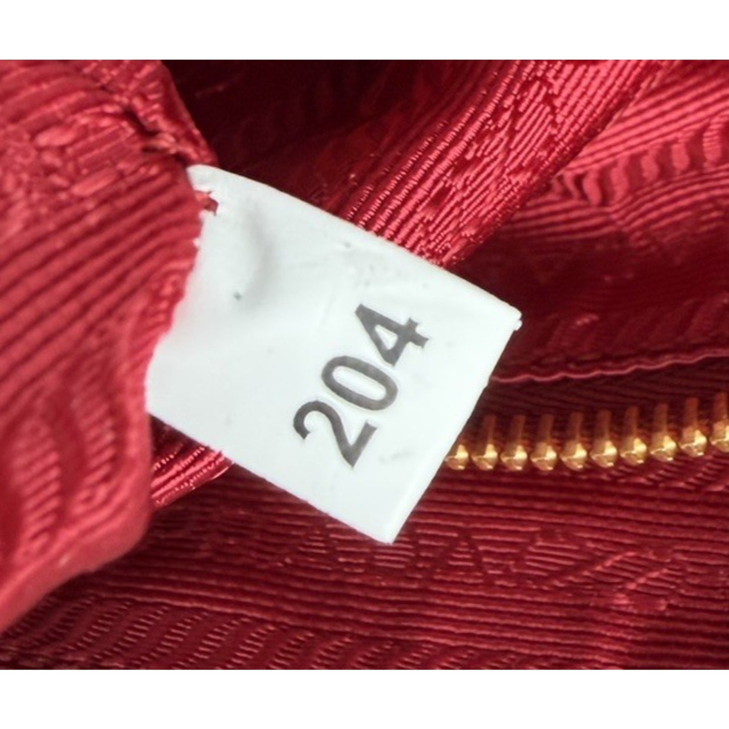 Prada Tessuto Nylon Medium Tote Bag in Red with Saffiano Leather Trim S11