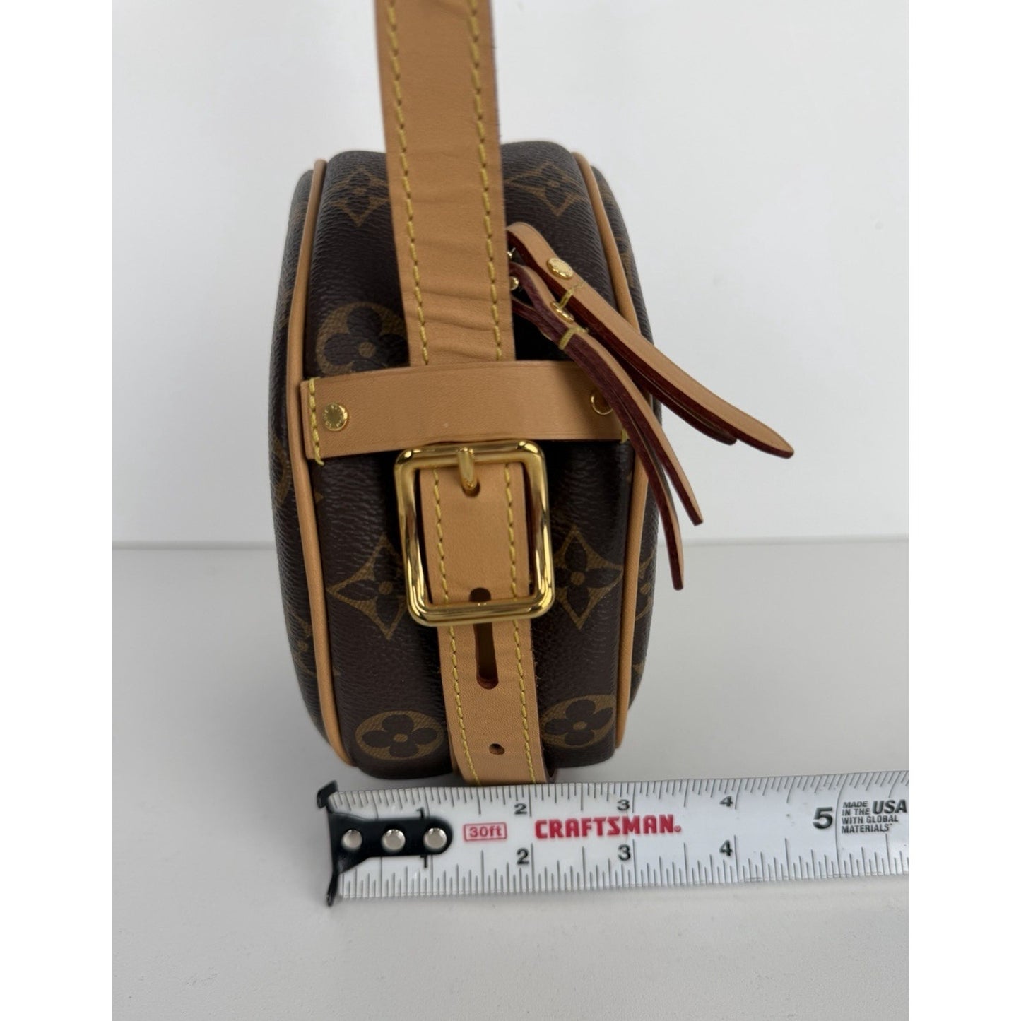 Louis Vuitton Boite Chapeau Souple PM Bag in Brown Monogram Coated Canvas NFC F1