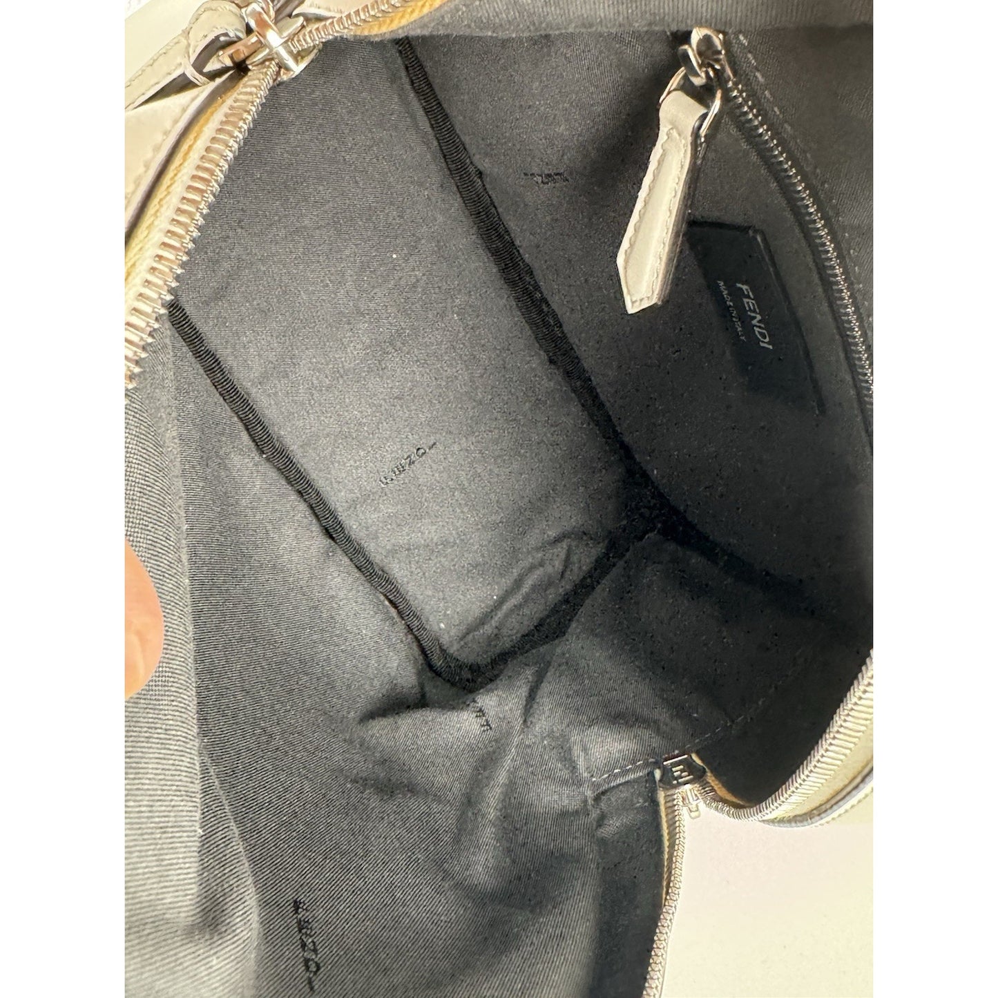 Fendi Flowerland Mini Backpack White Multicolor Leather C-6