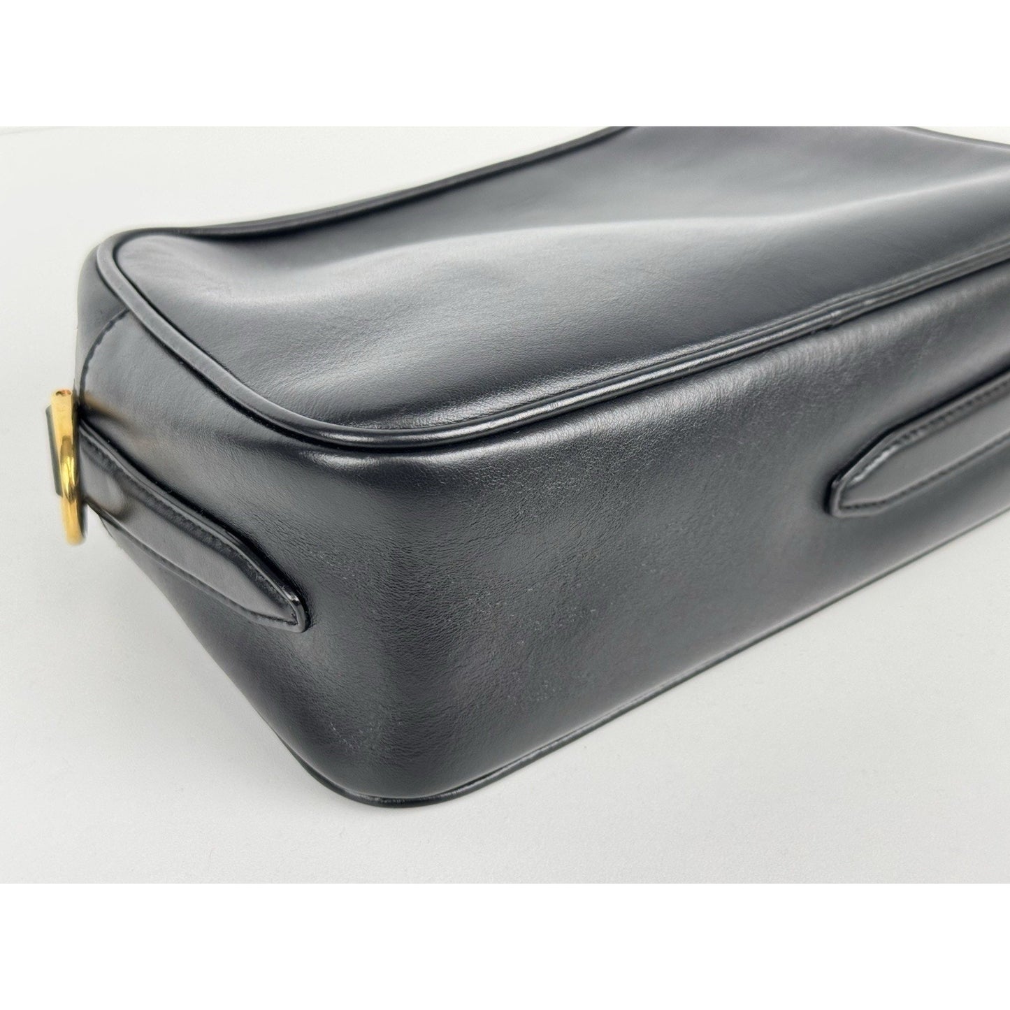 FENDI Vitello Century Bi-Color FF 1974 Embossed Mini Camera Case Maya B-9