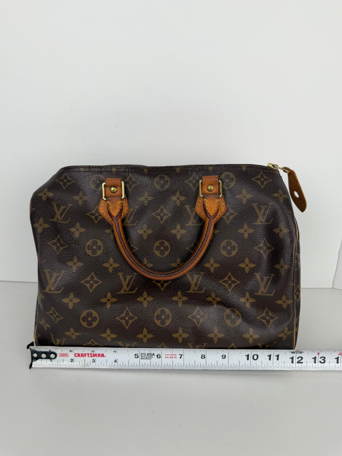 Louis Vuitton Speedy 30 Handbag Vintage in LV Monogram Coated Canvas 2006 YS