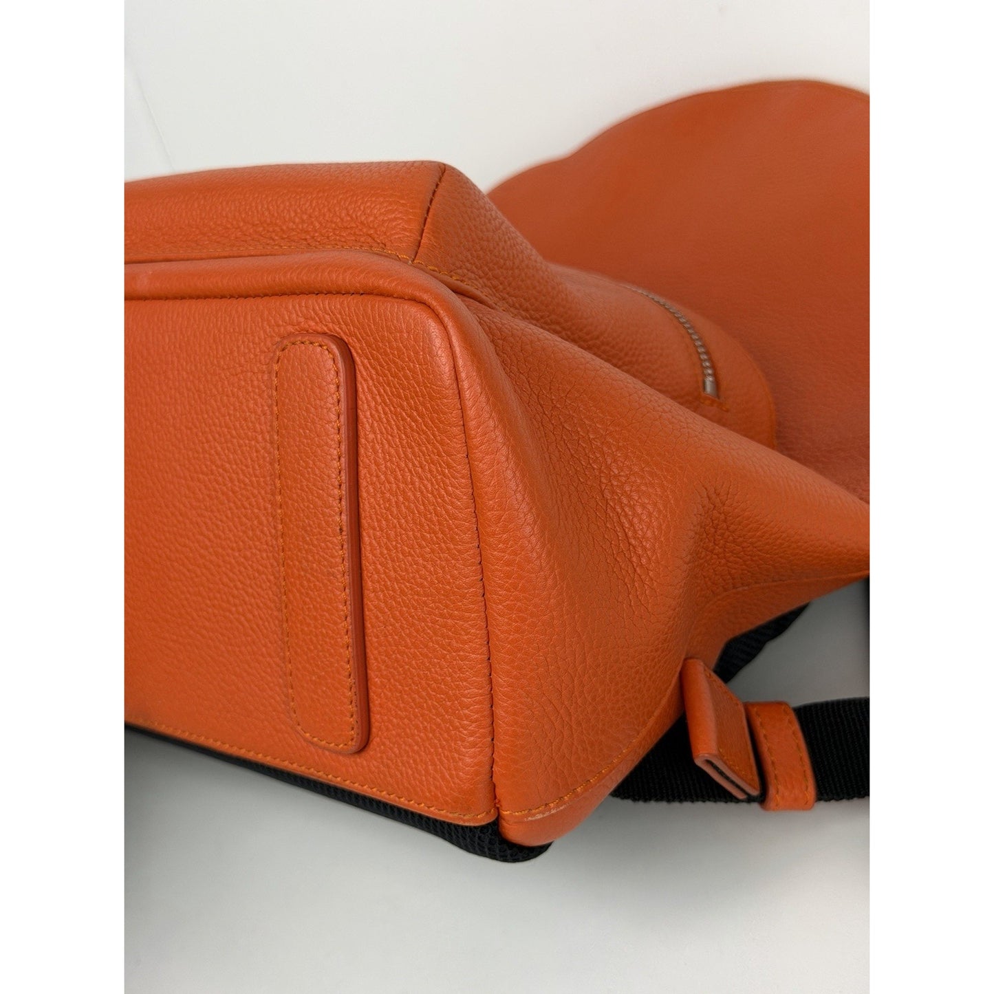 Christian Dior Atelier Backpack in Orange Leather 2018