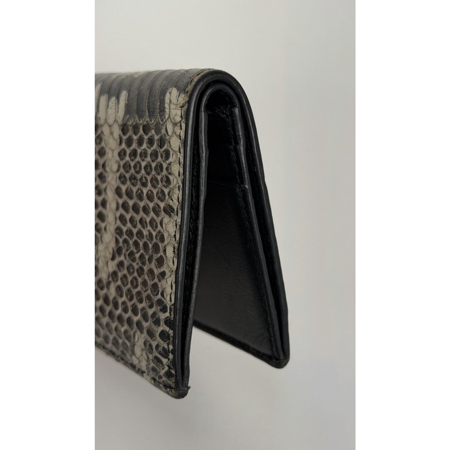 Tom Ford Men's Snake Print Bifold Wallet in Leather