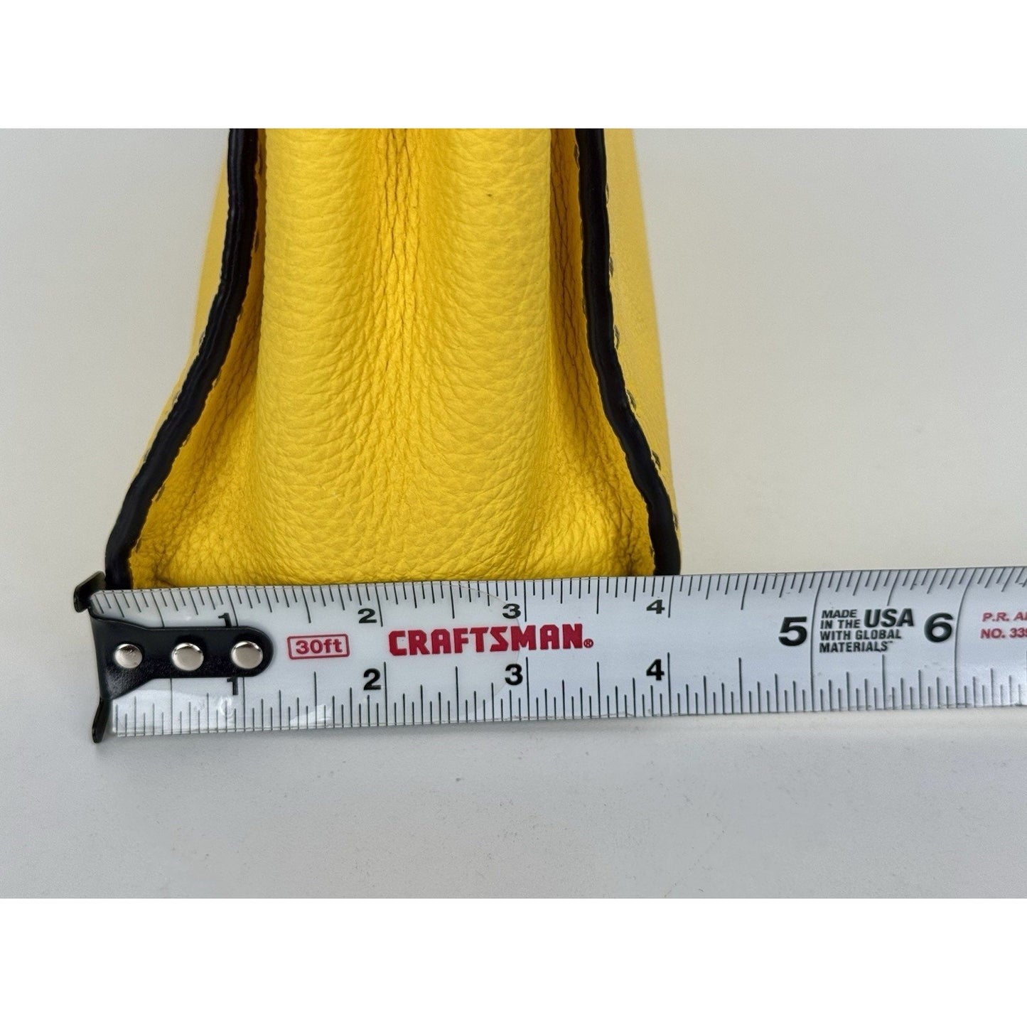 Fendi Peekaboo Mini Bag Yellow Leather Silver Hardware B-9