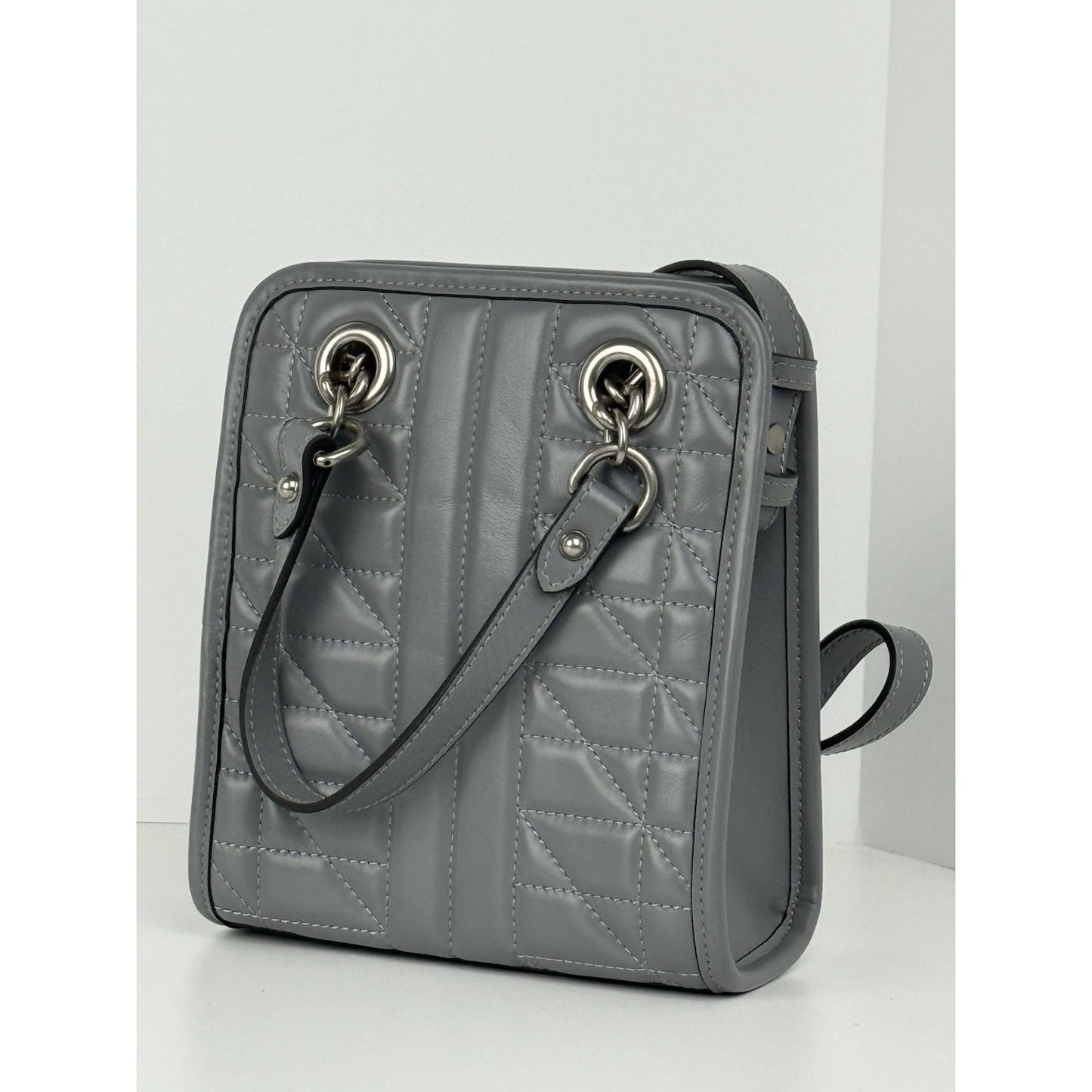 Gucci Double G Marmont Mini Grey Women's Shoulder Bag