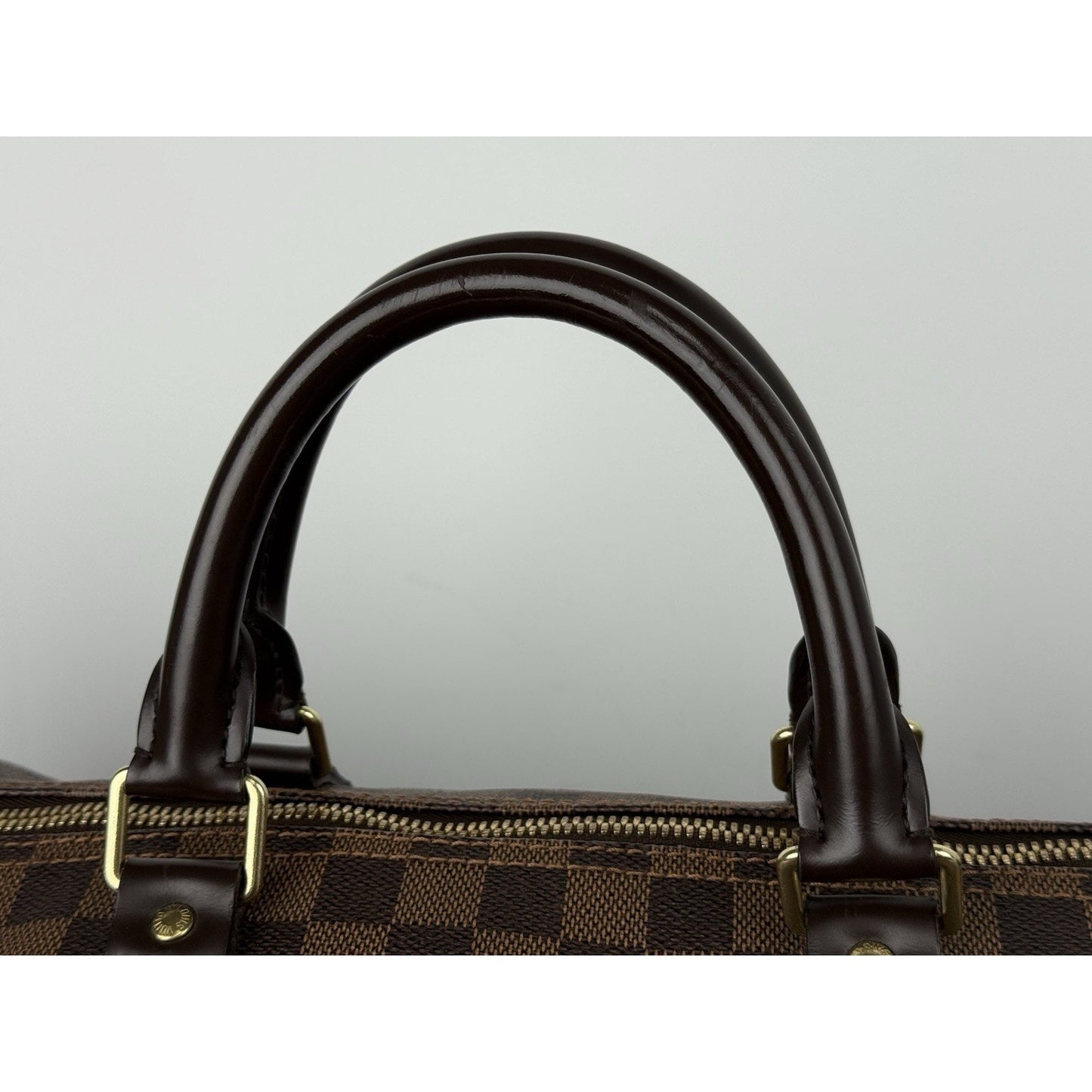 Louis Vuitton Keepall Boston Duffle 55 Damier Ebene Brown Canvas