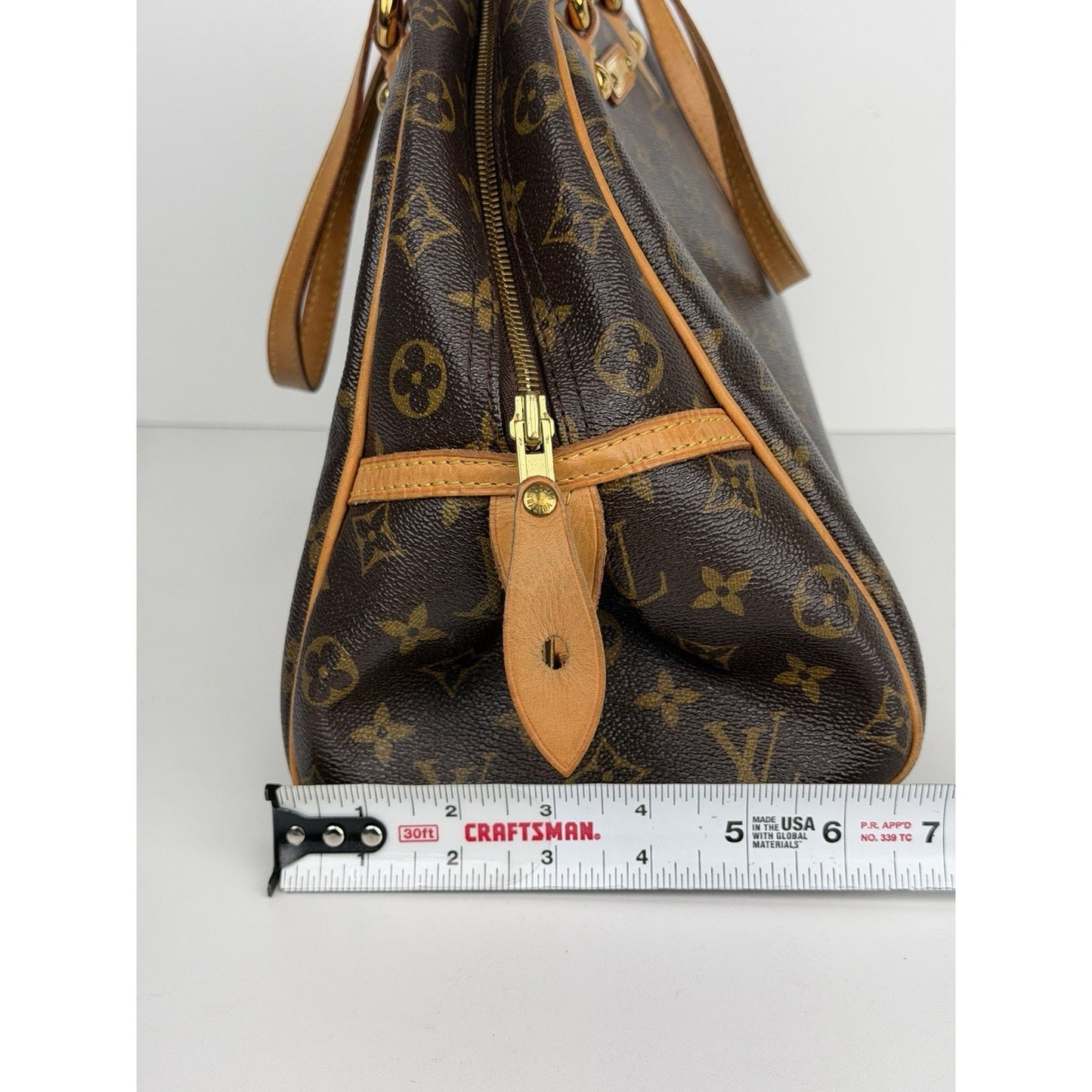 Louis Vuitton Monogram Montorgueil GM Shoulder Bag in Brown Coated Canvas 2012 S