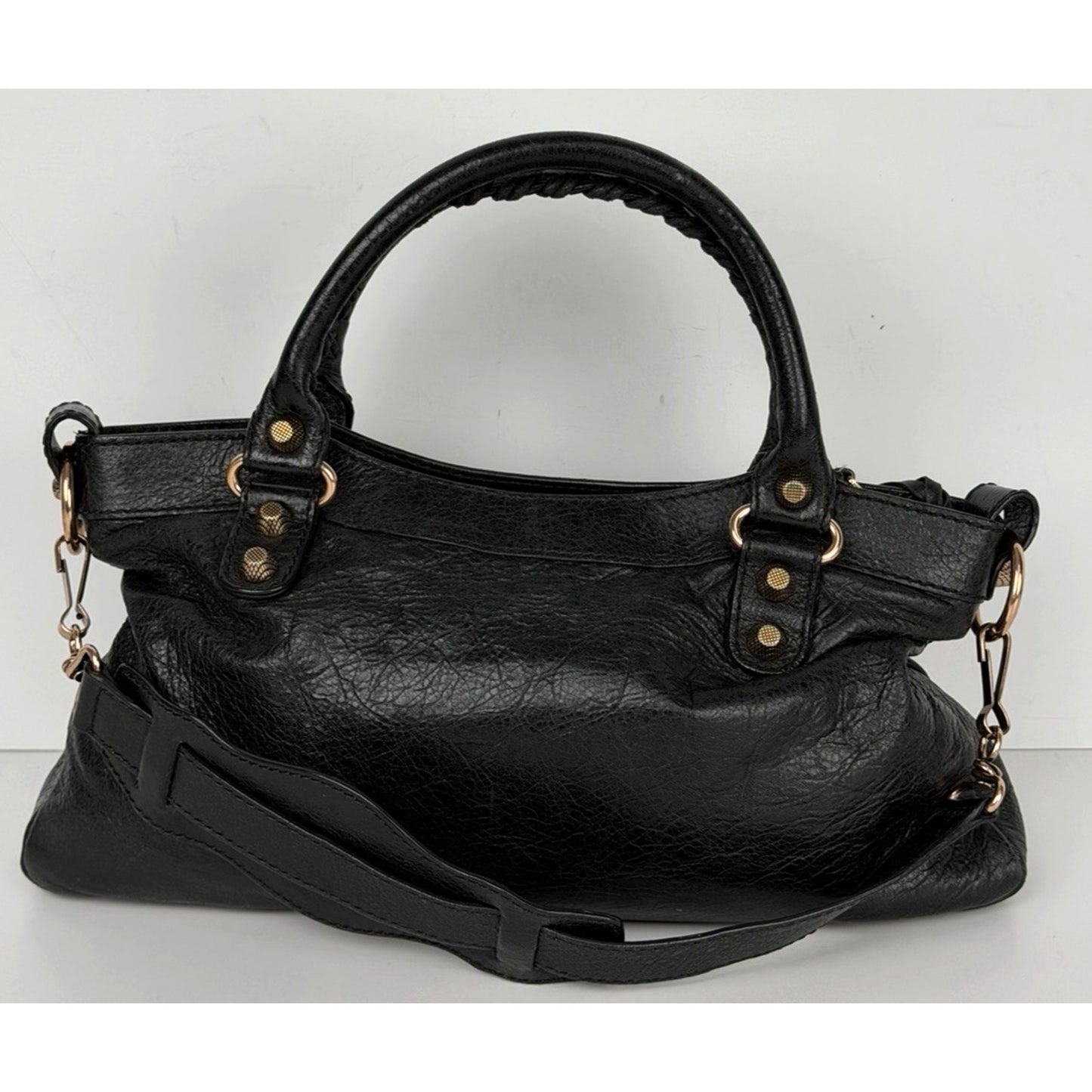 Balenciaga Agneau Giant 12 Mini City in Black Leather and Gold-Tone Hardware S12