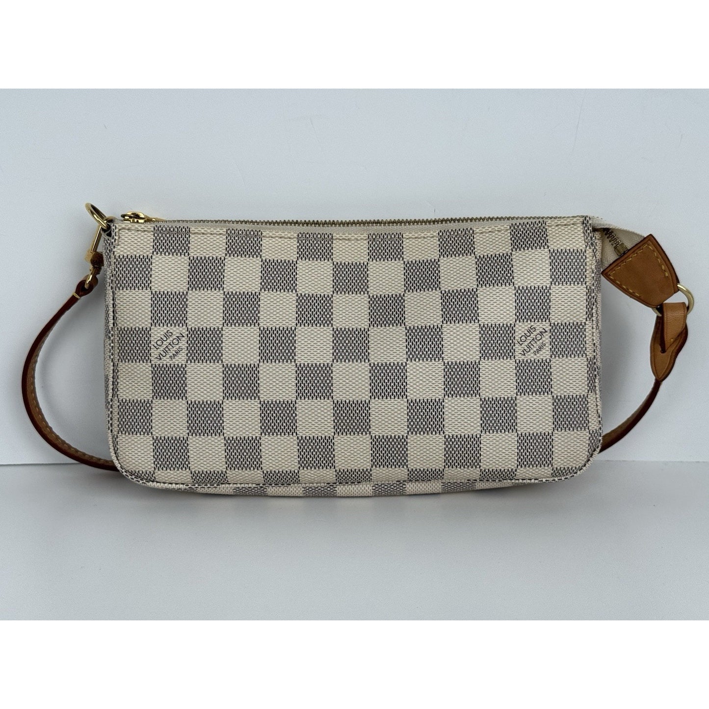 Louis Vuitton Damier Azur Pochette Accessoires with Golden Hardware C-1