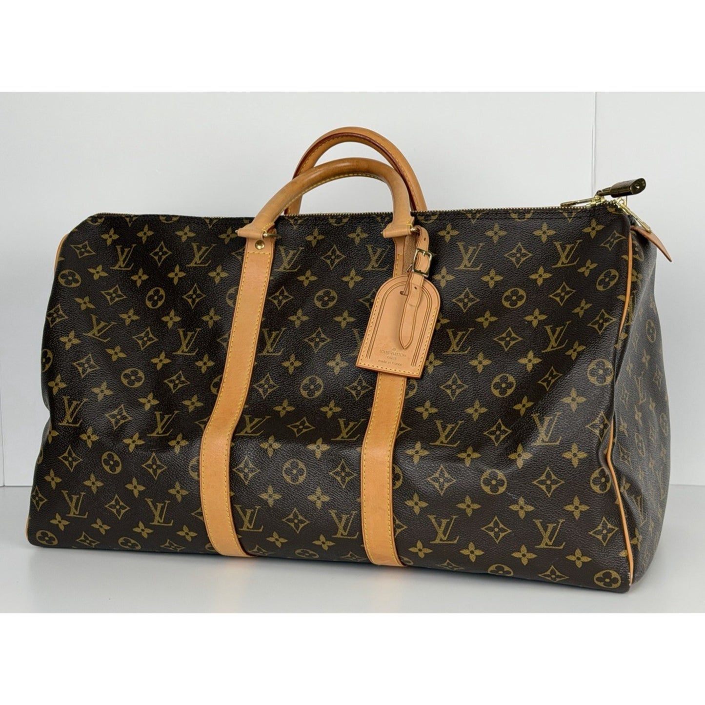 Louis Vuitton Monogram Keepall 50 Duffle Bag in Coated Canvas (2005)
