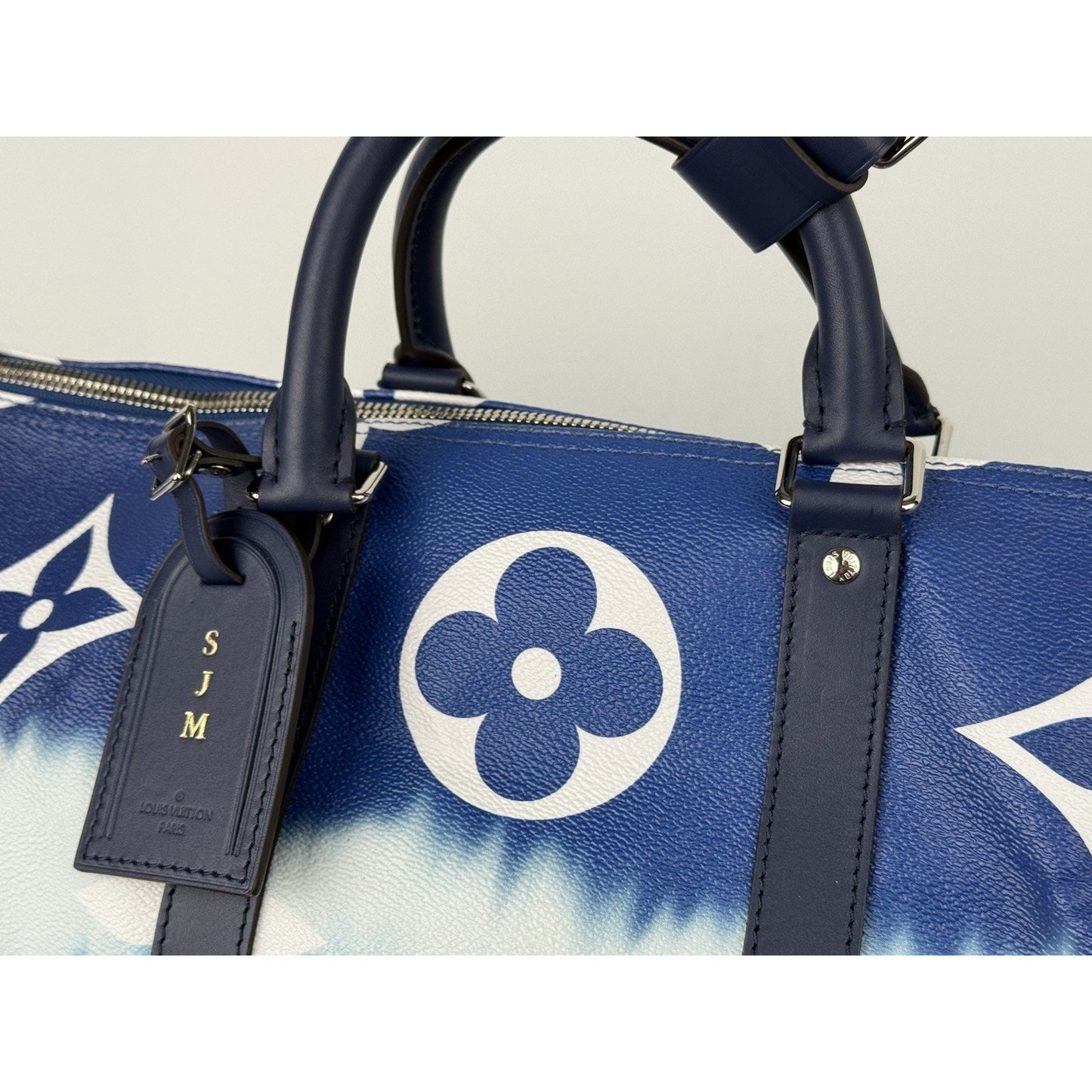 Louis Vuitton Escale Blue Keepall 50 Duffle Giant Monogram Bag