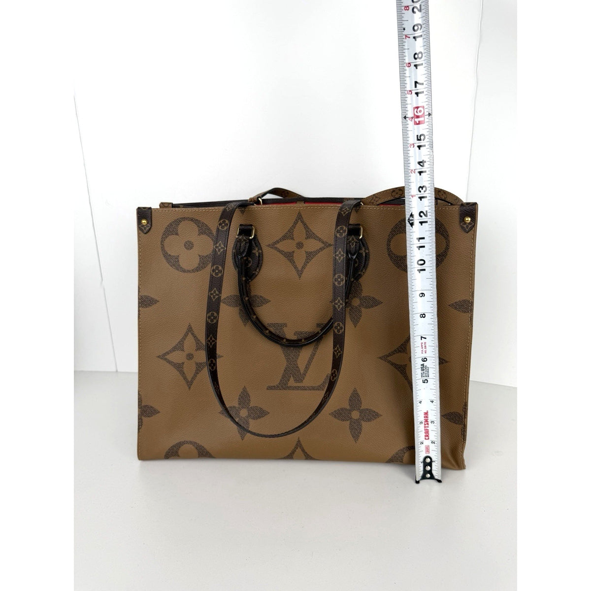 Louis Vuitton OnTheGo GM Tote Bag Brown Reverse Monogram Coated Canvas 2020 R-1