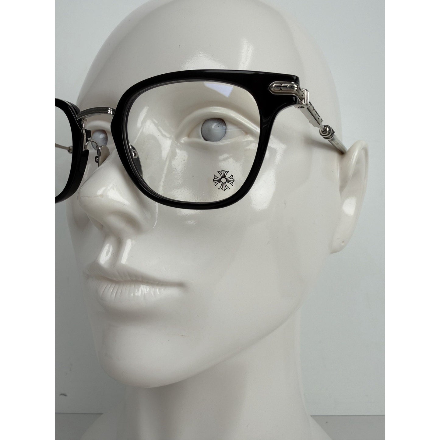 Chrome Hearts Tycoxagain Eyeglasses 51 in Black with Clear Lenses
