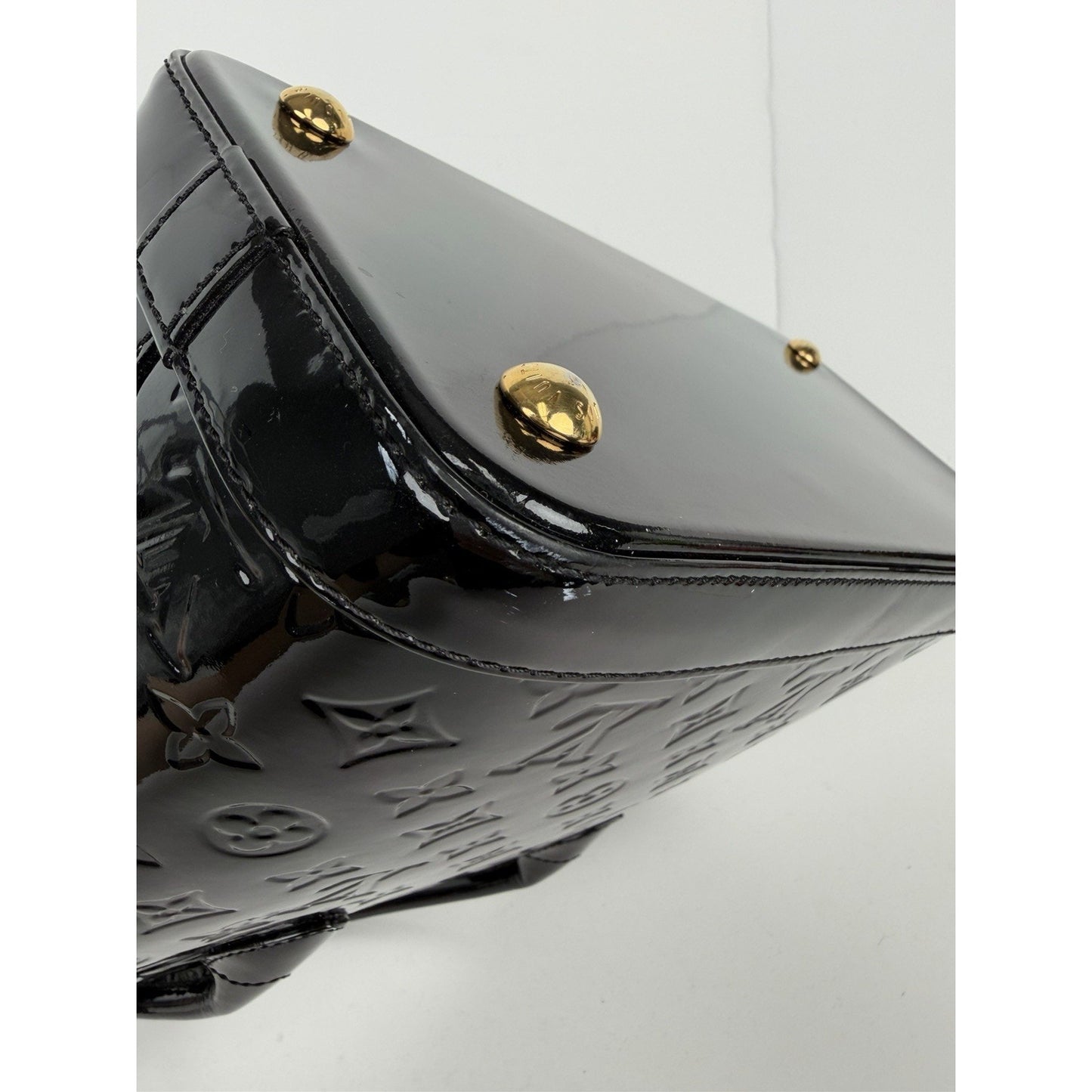 Louis Vuitton Monogram Vernis Lockit PM Handbag in Black Patent Leather 2014