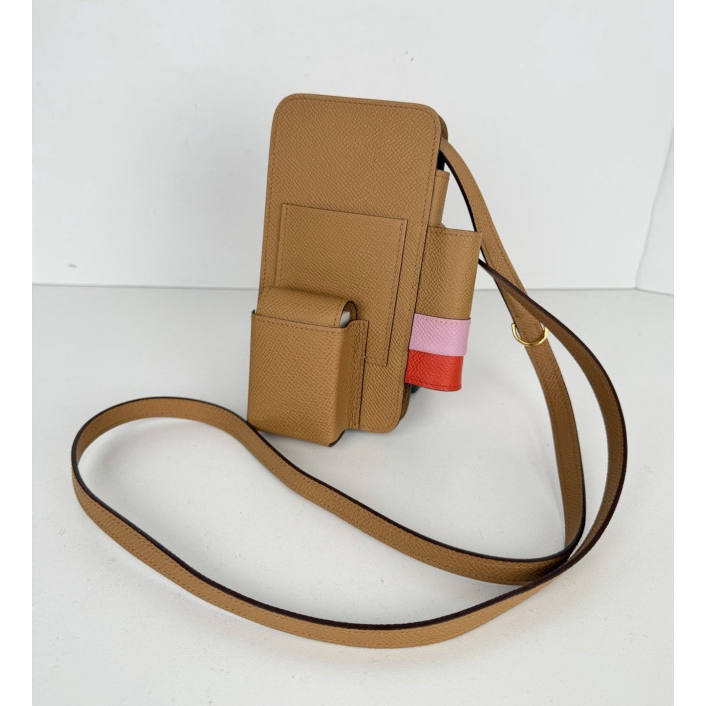 Hermes Hermesway Crossbody Phone Case Bag in Tri-Color Epsom 2022