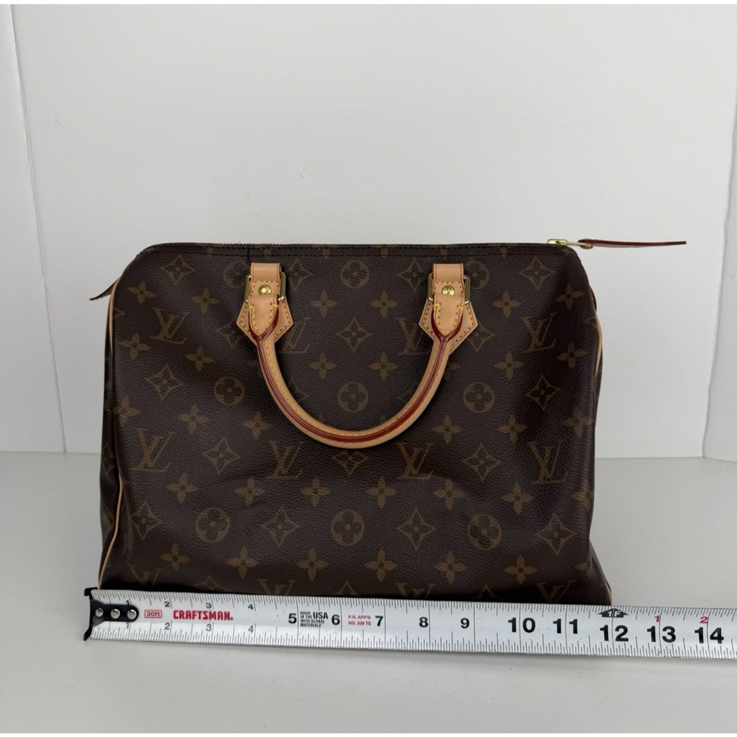 Louis Vuitton Speedy 30 Bag in LV Monogram Brown Coated Canvas NFC