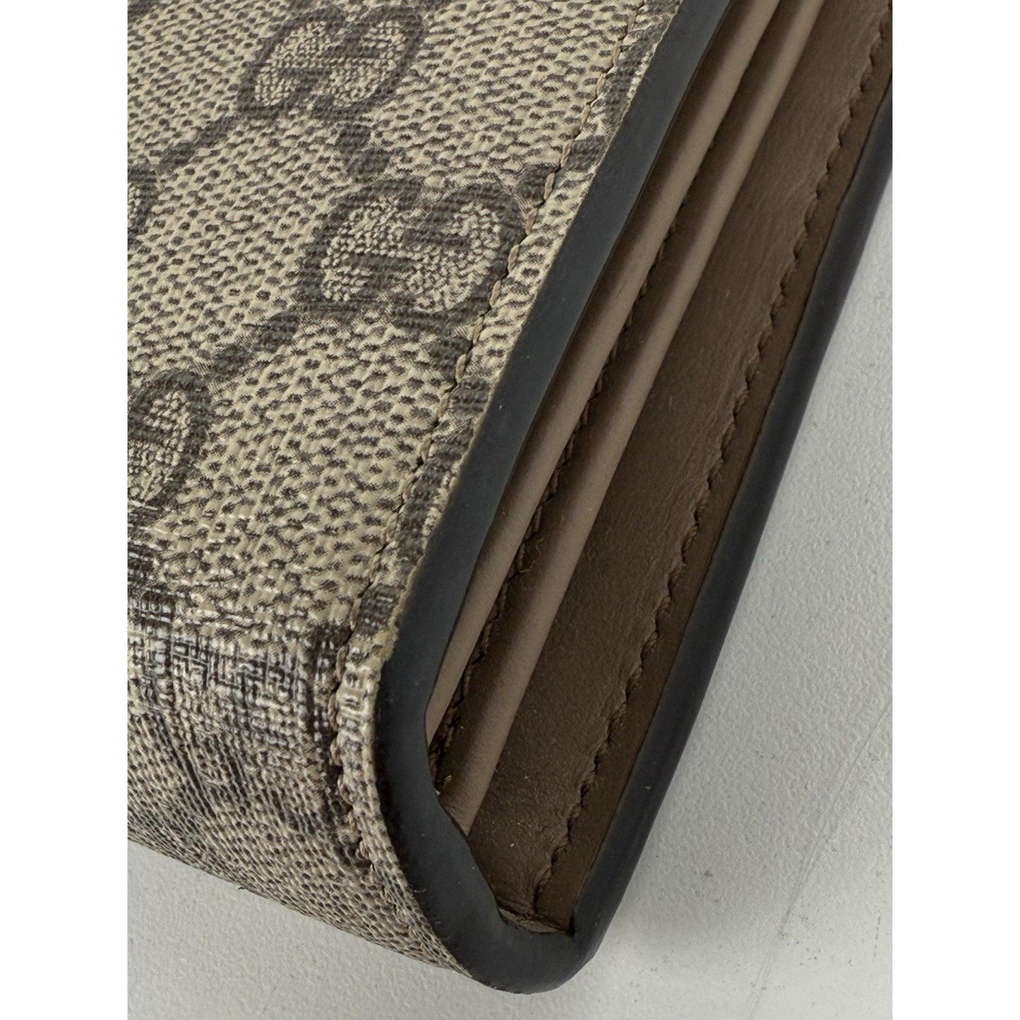 GUCCI Dionysus Supreme Canvas Wallet on Chain Crossbody Bag in Beige/Ebony
