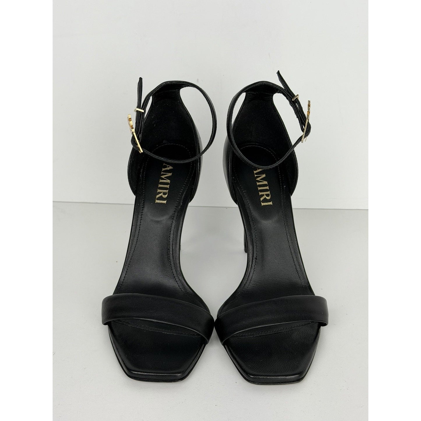 AMIRI Women's MA High Heel Sandals in Black Leather 36EU (5.5 US)