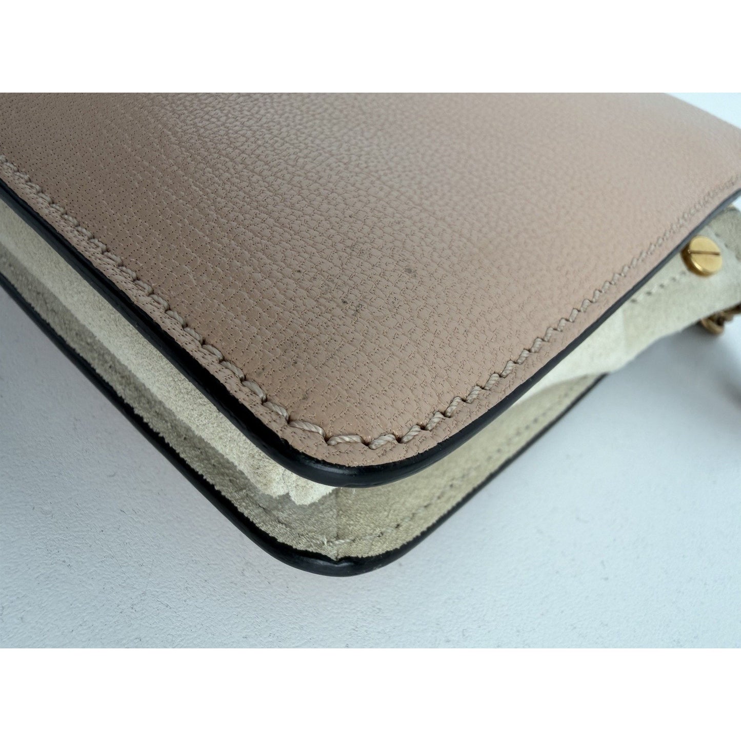 Givenchy Cross 3 Crossbody Bag with Chain Handle in Beige Leather S-12