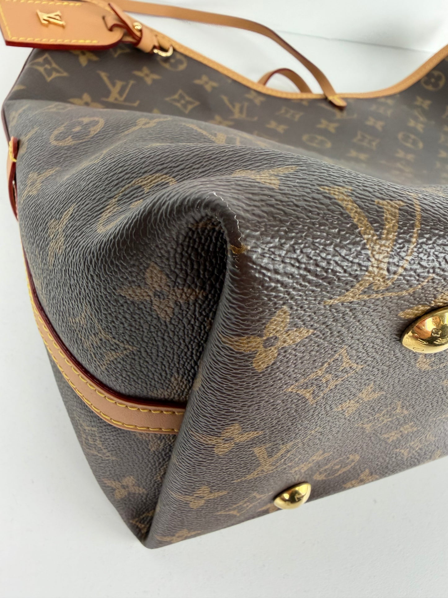 Louis Vuitton CarryAll MM Shoulder Bag in Brown LV Monogram Coated Canvas YC-6
