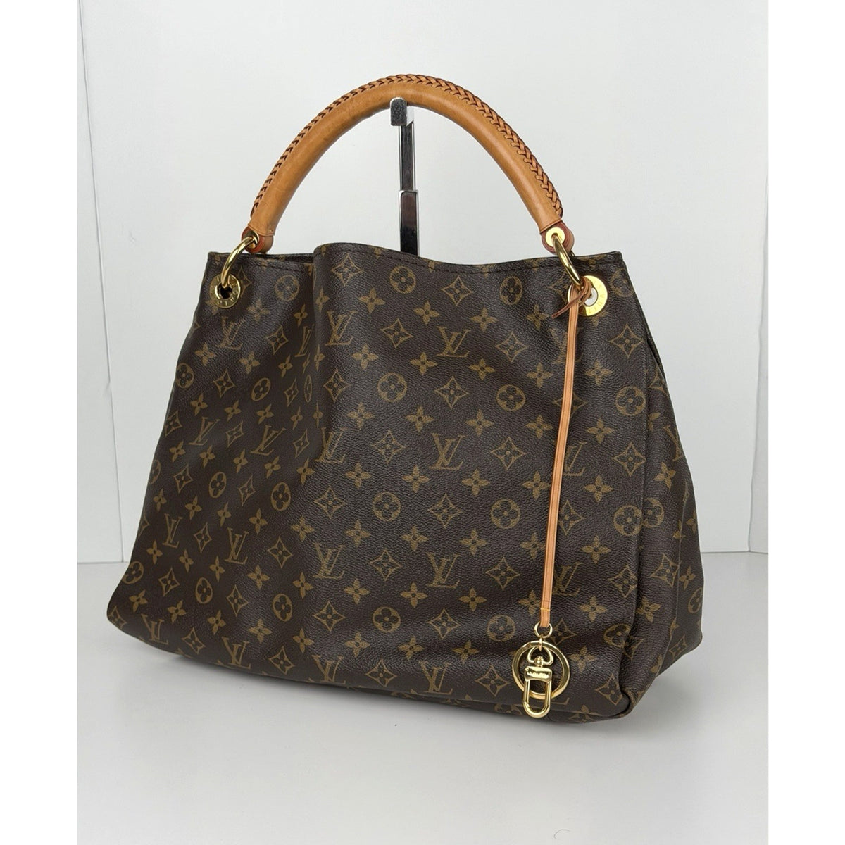 Louis Vuitton Artsy Hobo Bag MM in Brown LV Monogram Coated Canvas 2012 E2