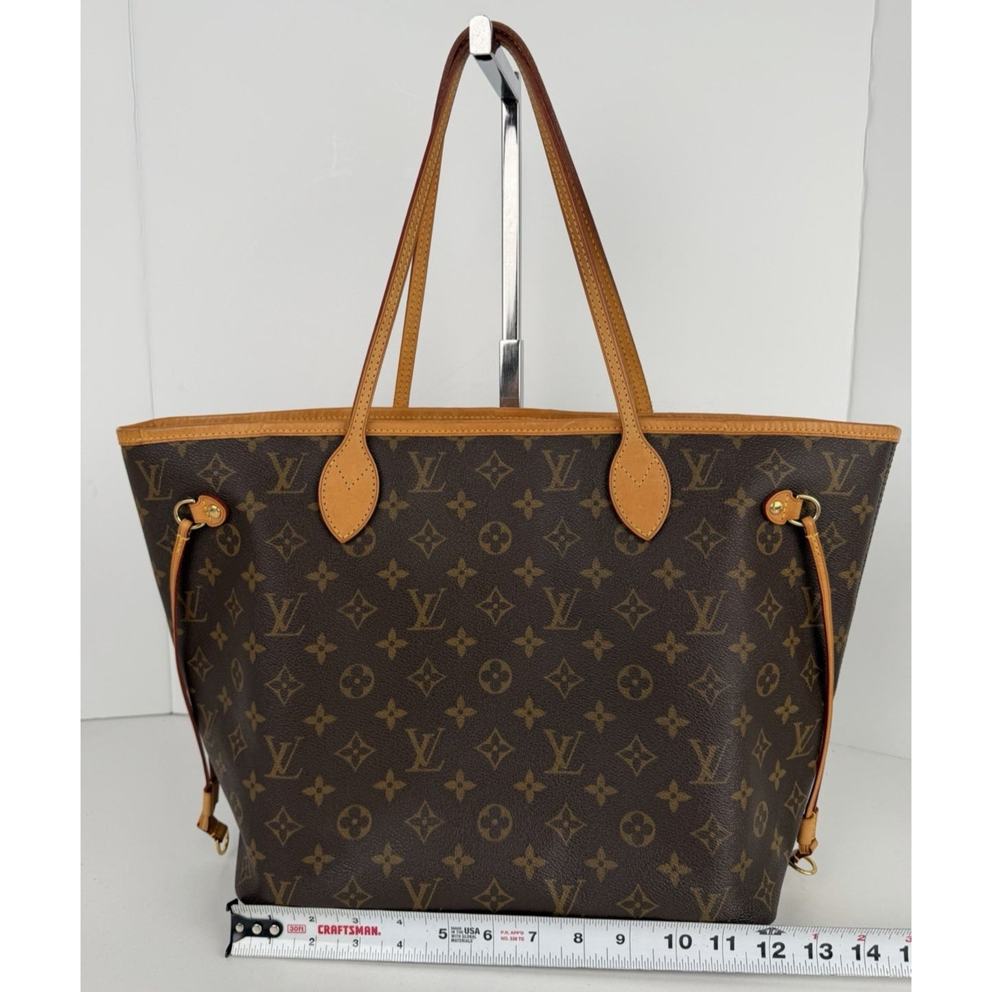 Louis Vuitton Monogram Neverfull MM Tote Bag in Brown Coated Canvas 2010 S-10