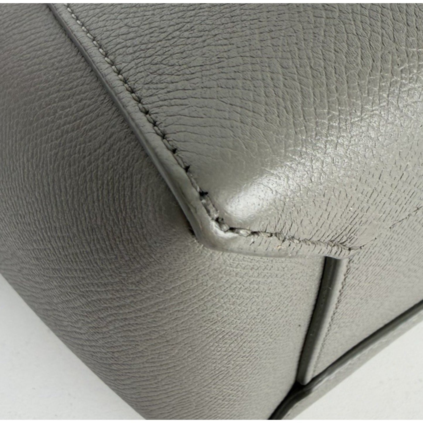 Celine Belt Micro Bag in Grey Grained Calfskin Leather by Phoebe Philo S-07