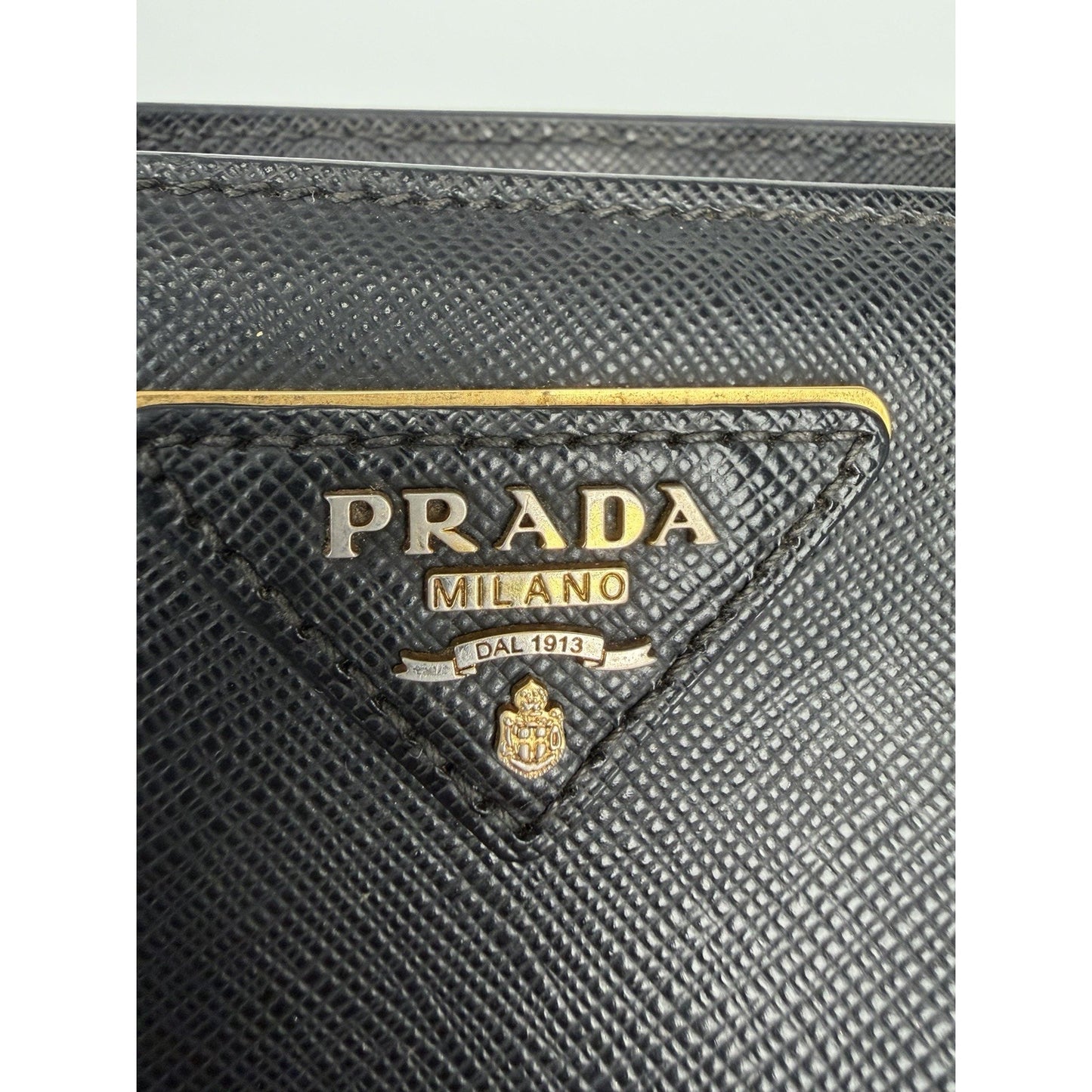 Prada Galleria Double Zip Tote Medium in Black Saffiano Leather S17