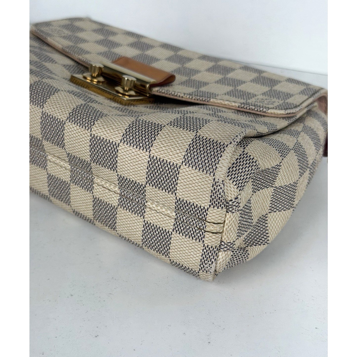 Louis Vuitton Croisette Shoulder Bag in Damier Azur Coated Canvas 2016 S-03
