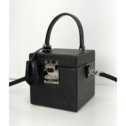 Louis Vuitton Bleecker Cube Box Crossbody Bag in Black Epi Leather 2019 S-05