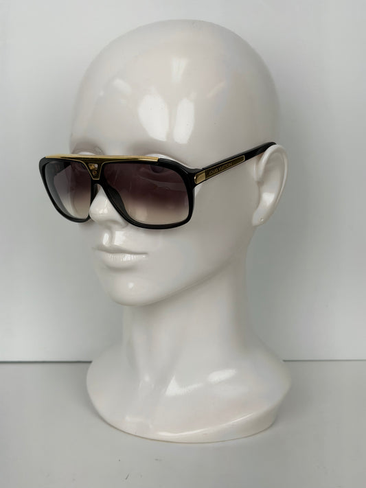 Louis Vuitton Evidence Millionaire Optical Sunglasses in Black Frame with Gray Ombre Lenses YK-2