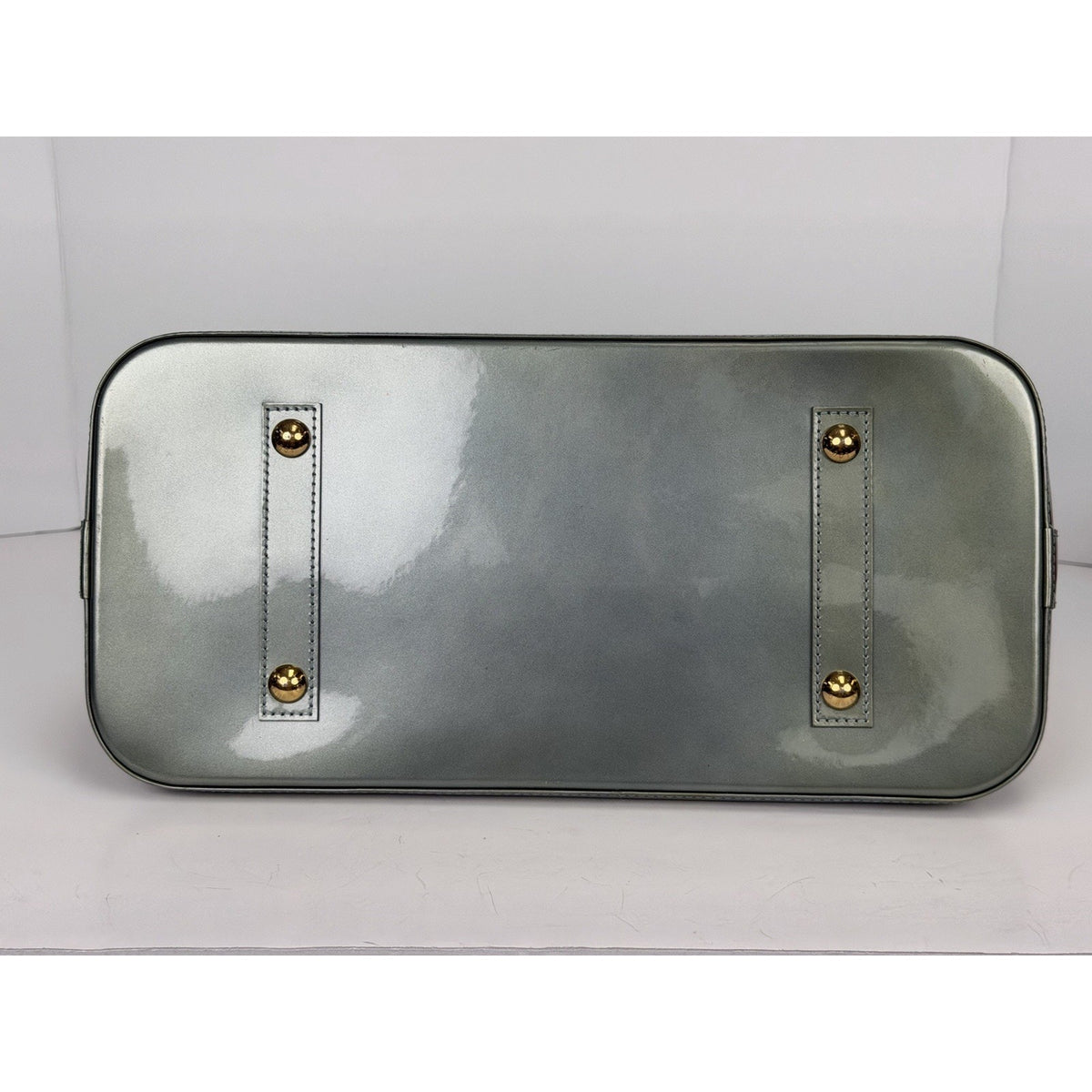 Louis Vuitton Alma GM Handbag in Green LV Monogram Vernis Patent Leather 2011 F2