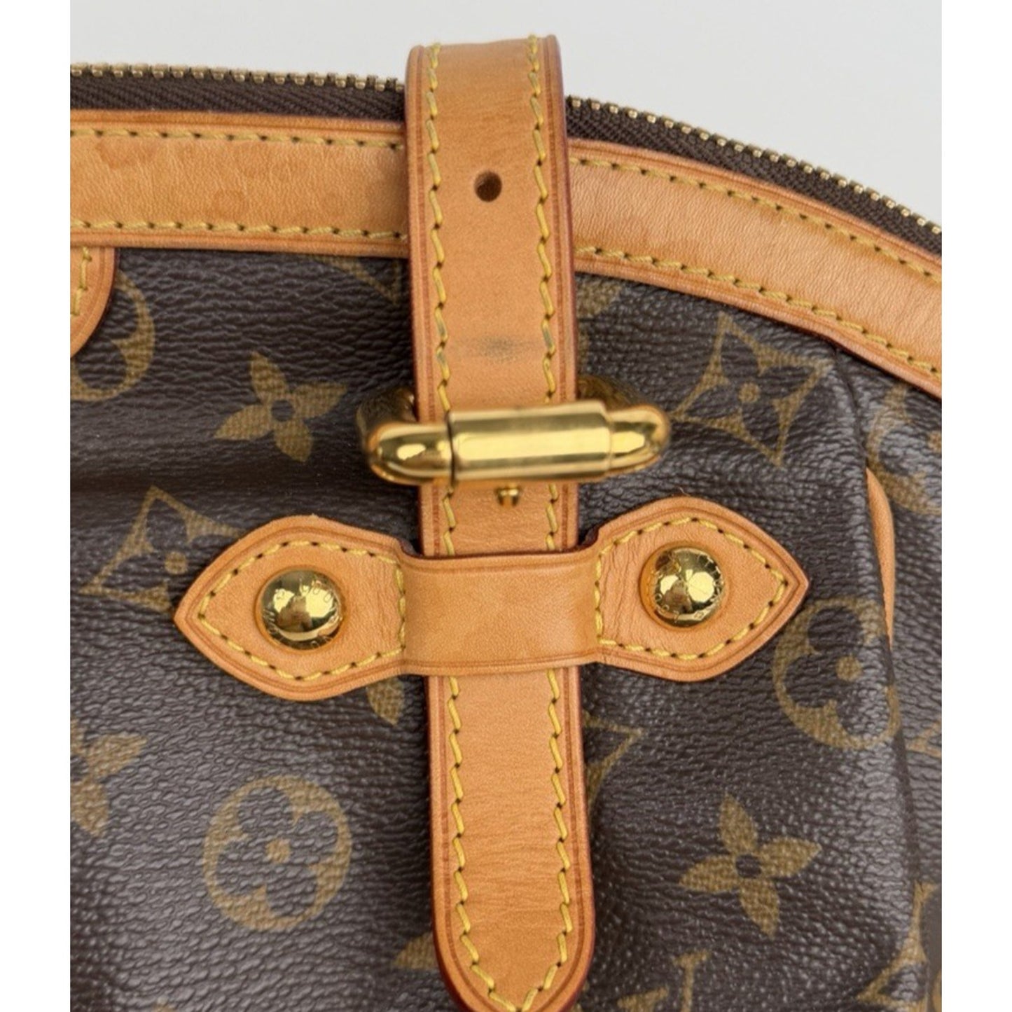 Louis Vuitton Tivoli Bag GM Monogram Brown Coated Canvas & Leather Trim 2015 S10