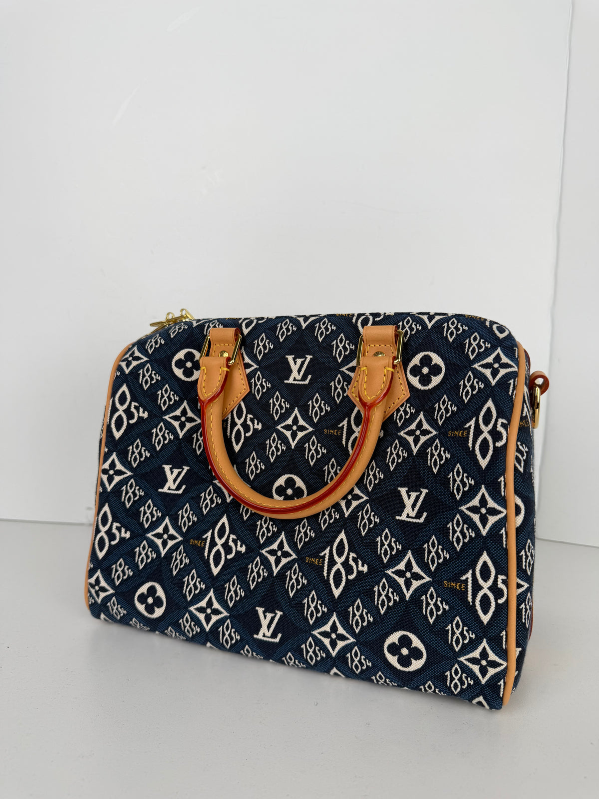 Louis Vuitton Since 1854 Speedy Bandoulière 25 in blue jacquard canvas