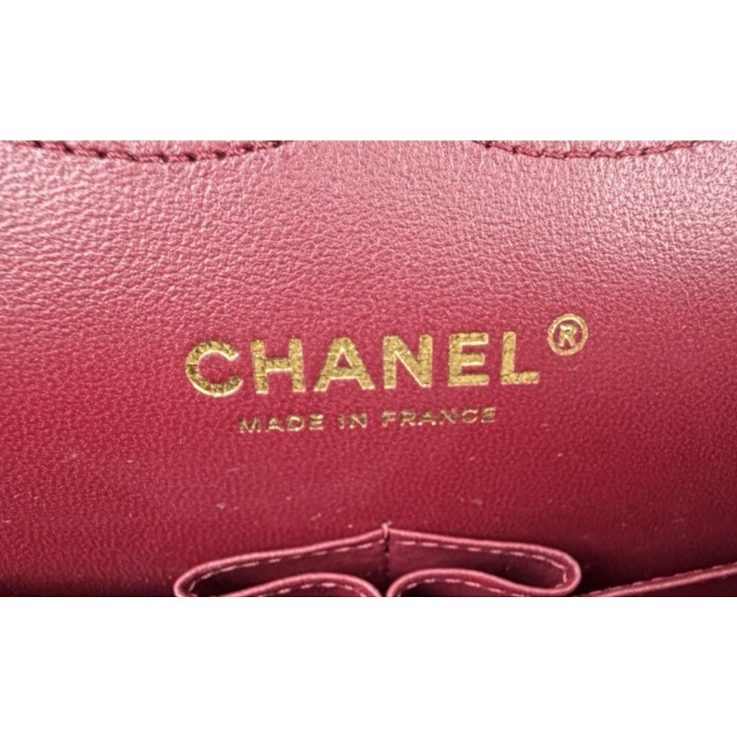 Chanel Classic Double Flap Jumbo Shoulder Bag in Burgundy Caviar Leather NFC E-5