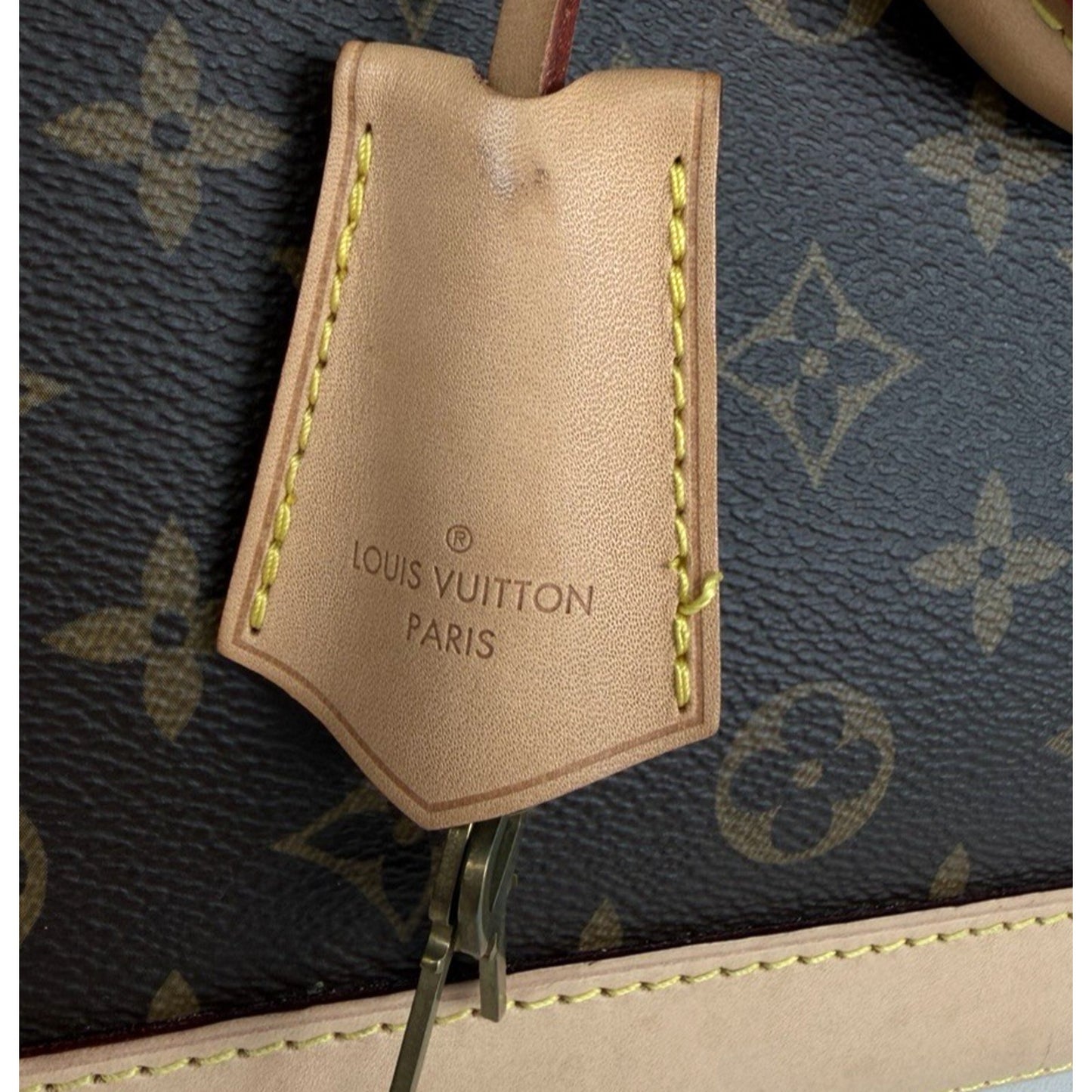 Louis Vuitton Alma PM Bag in Brown Coated Canvas with Leather Trim NFC S