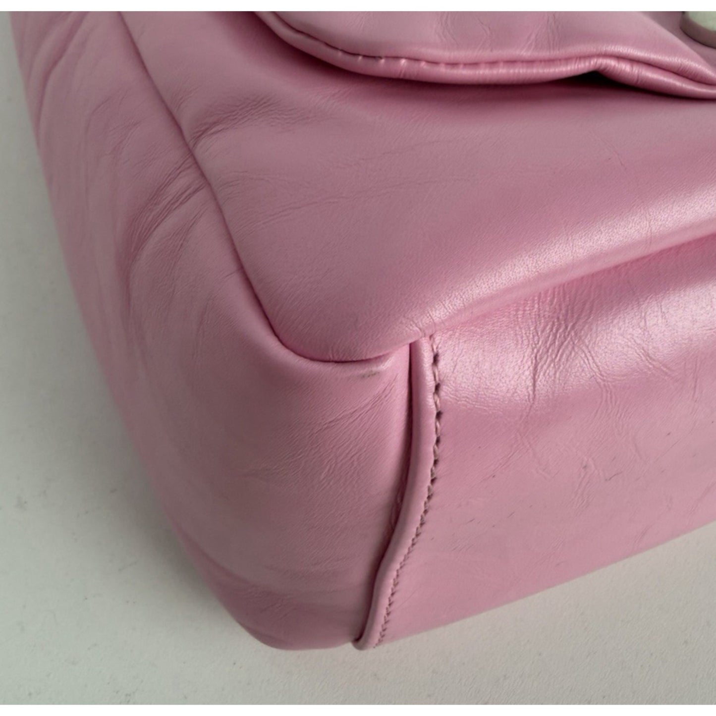 Balenciaga Monaco Small Sling Bag in Pink Puffy Leather E7