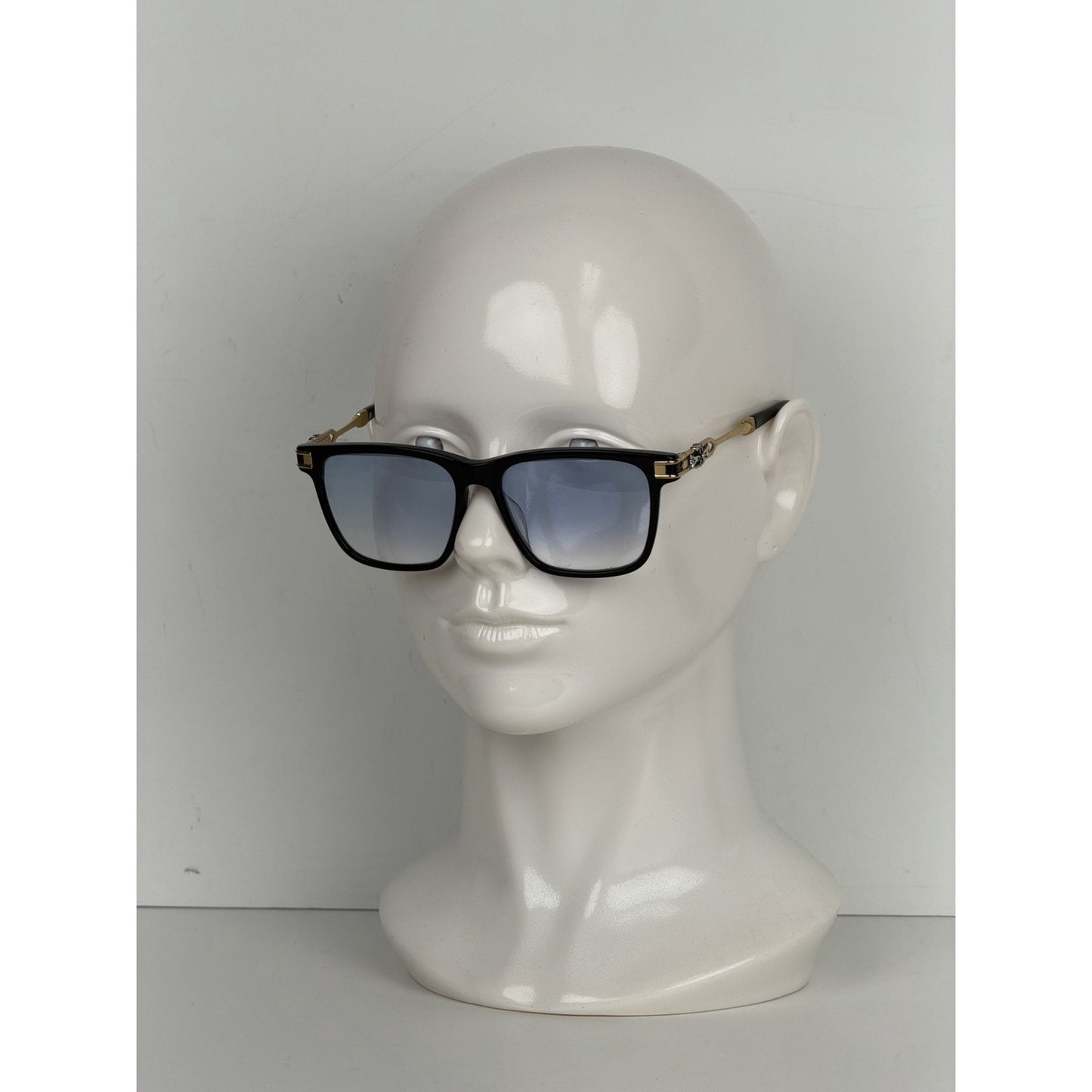 Chrome Hearts Eyeglasses Frame Titanium IP CH5605 Black&Gold K1