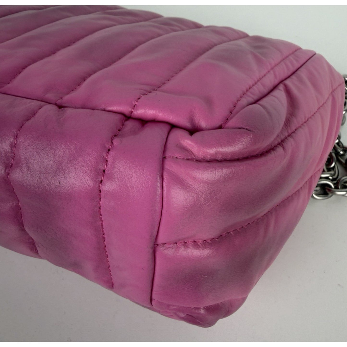 Balenciaga Monaco Small Bag in Pink Quilted leather Silver HW D-1