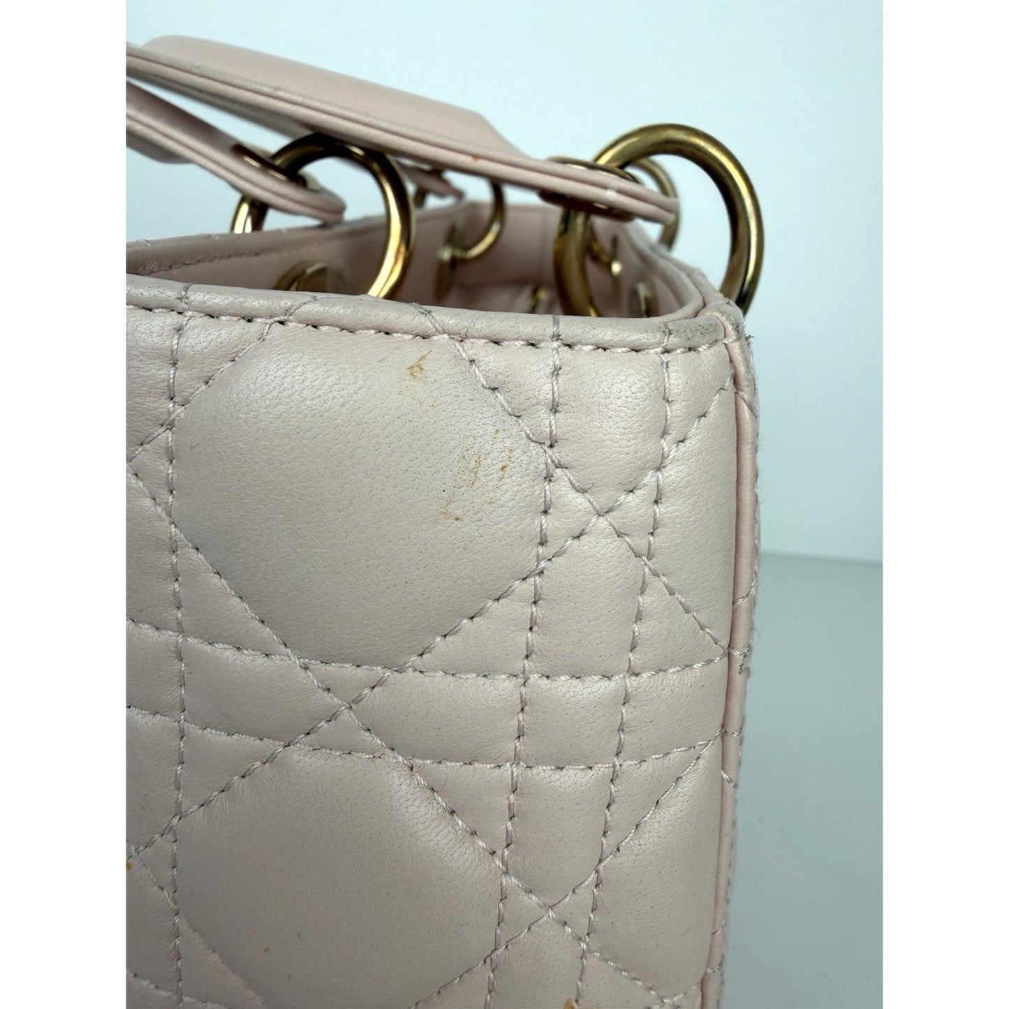 Dior Lady Dior Bag Medium in a Powder Pink Cannage Lambskin Leather 2016 U2