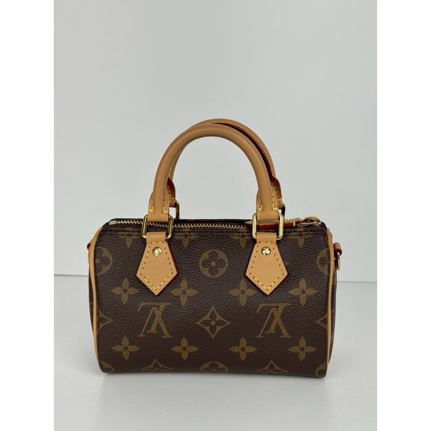 Louis Vuitton Nano Speedy Monogram Canvas Handbag
