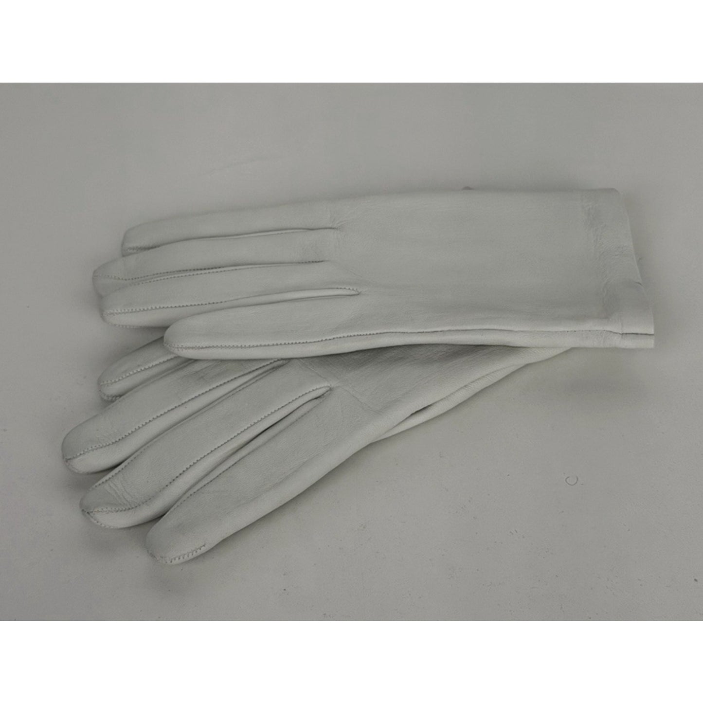 The Row Lorella Nappa Leather Gloves in White (L Size) S07