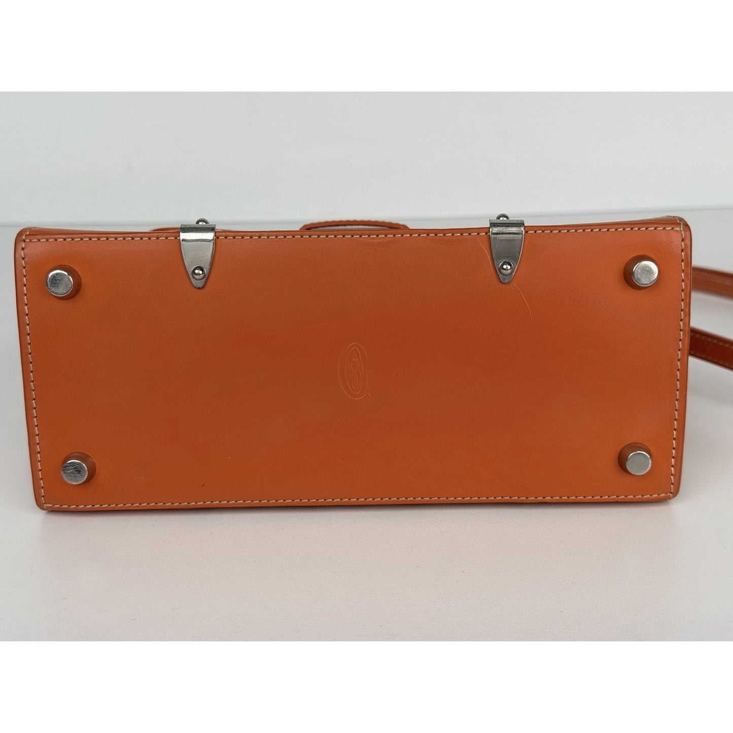 Goyard Goyardine Structure Mini Saigon Handbag Orange Coated Canvas&Leather D1