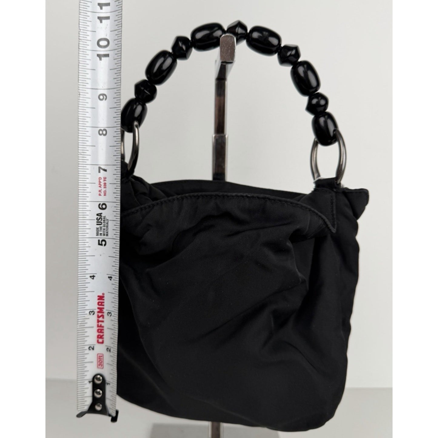 Christian Dior Malice Bag Mini Black Nylon Top Handle by John Galliano 1999 S09
